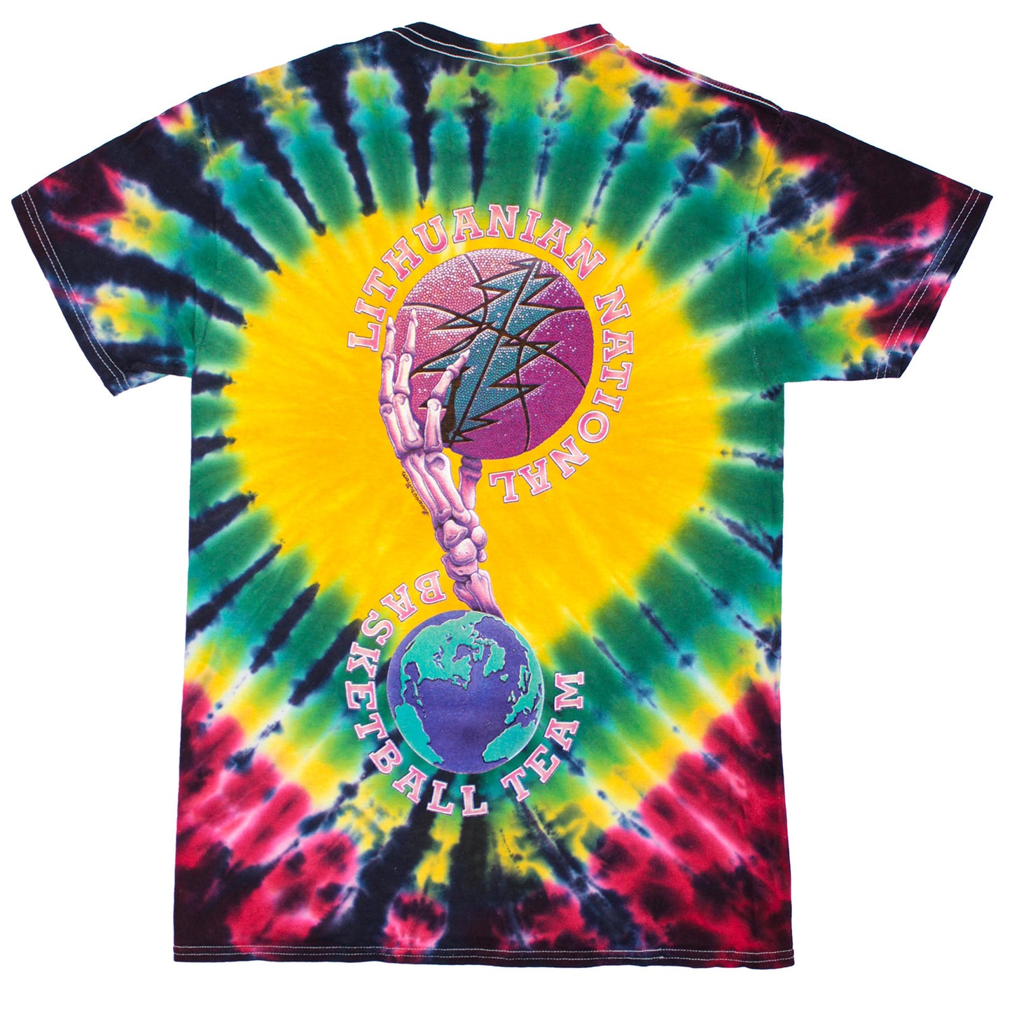 Grateful Dead Lithuania Tie Dye T-shirt Back