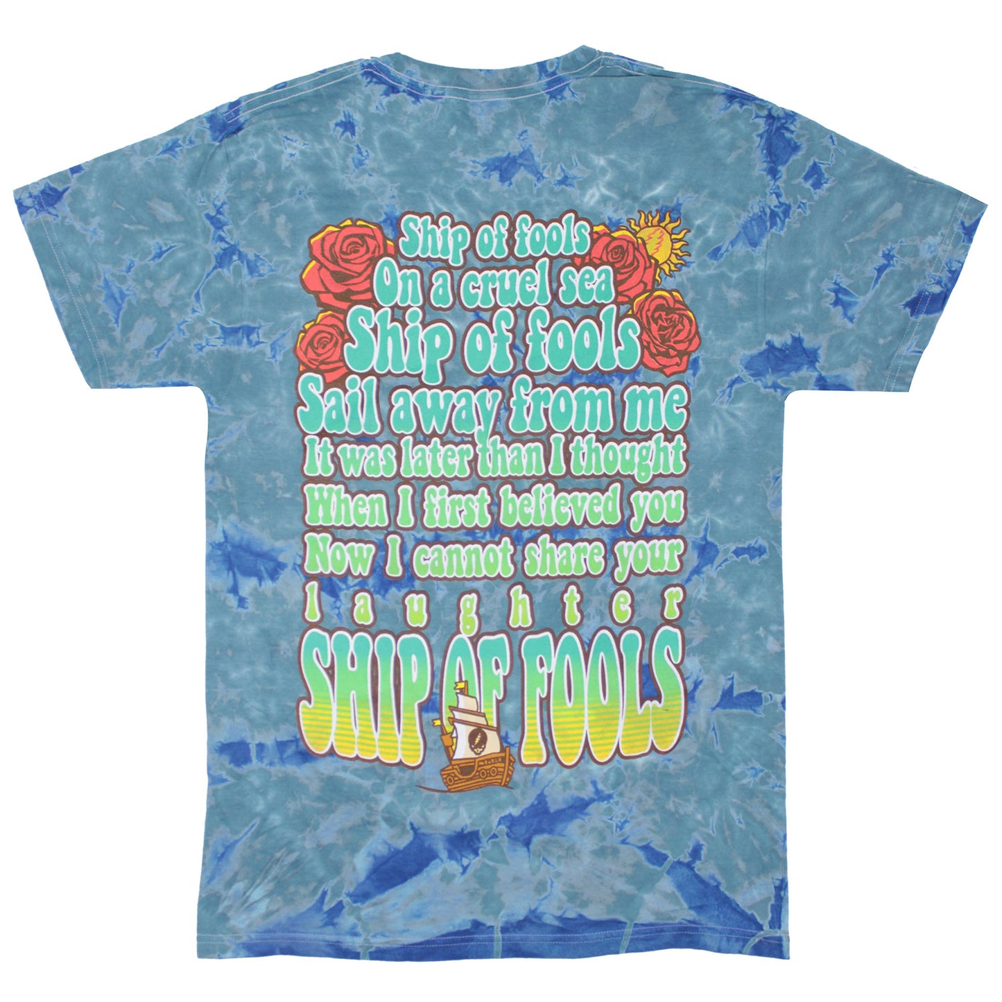 Grateful Dead Ship Of Fools Tie Dye T-shirt Back