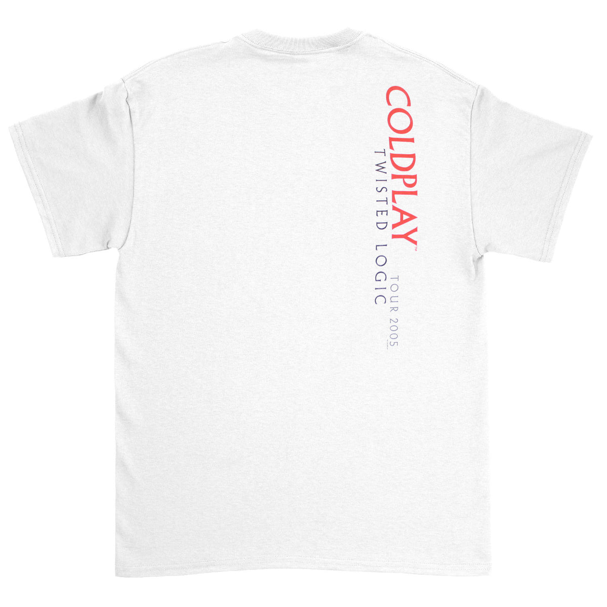 Coldplay Twisted Logic Tour 2005 T-shirt Back
