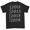 Thanks For The Memories 2011 2013 2015 2018 T-shirt