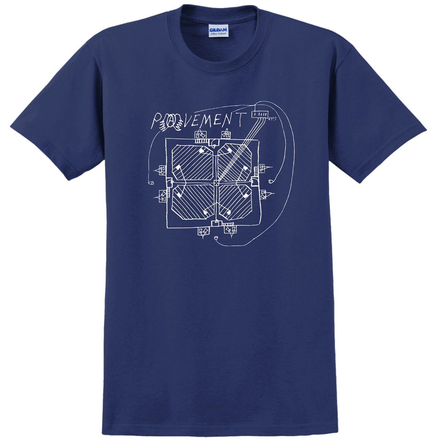 Pavement Stageplot T-shirt Front