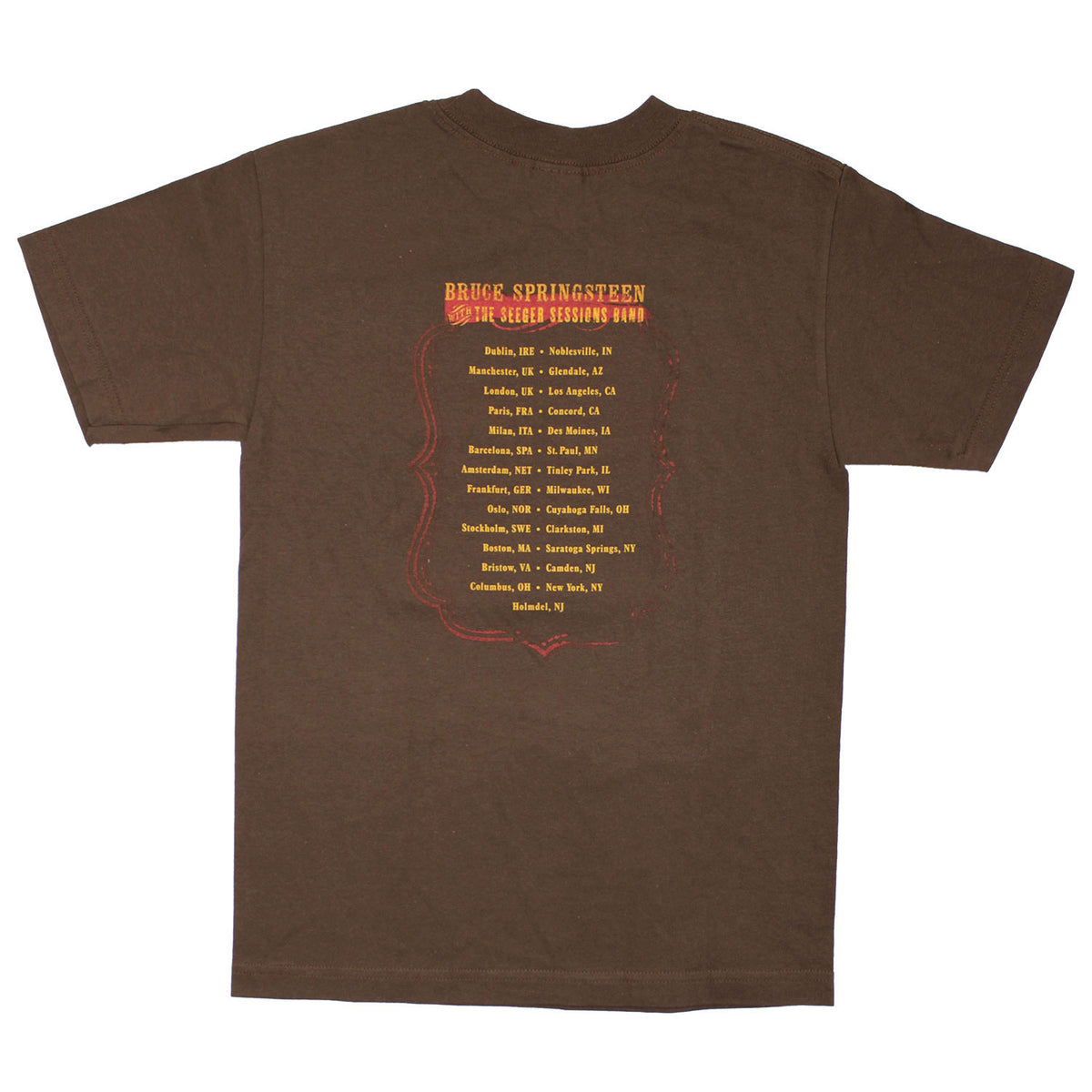 Bruce Springsteen We Shall Overcome The Seeger Sessions T-shirt Back