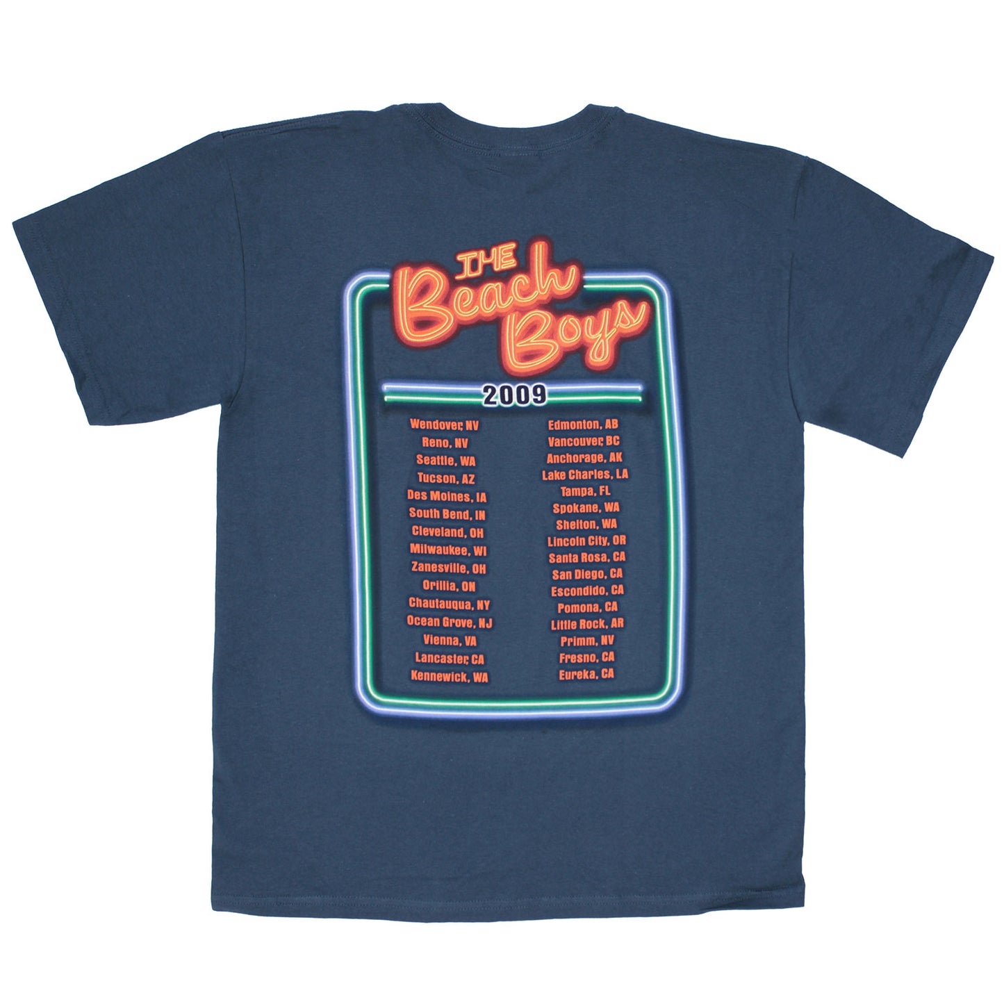 Beach Boys 2009 T-shirt Back