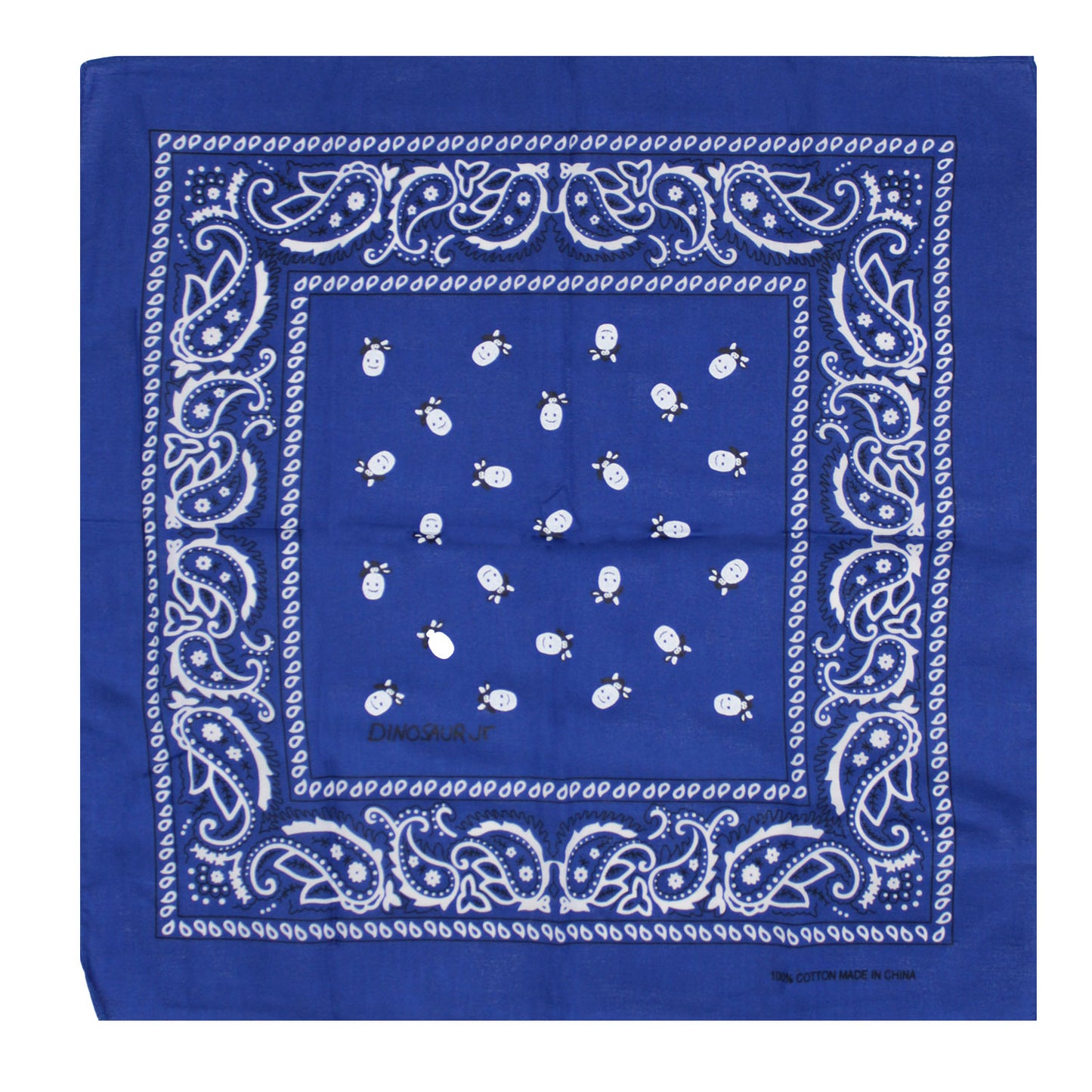 Dinosaur Jr Blue Cow Bandana Front