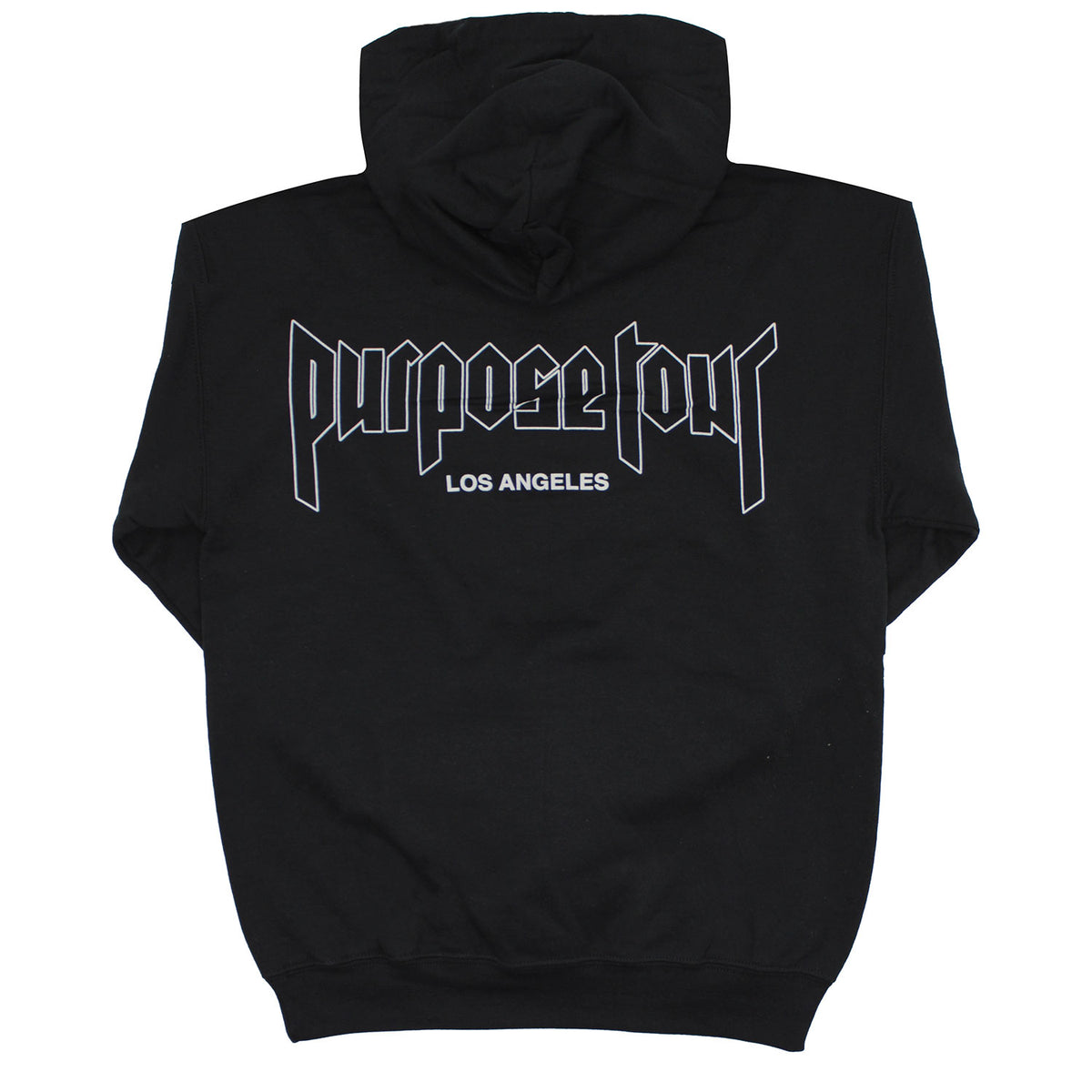 Justin Bieber Purpose The World Tour Los Angeles 2016 Hooded Sweatshirt Back