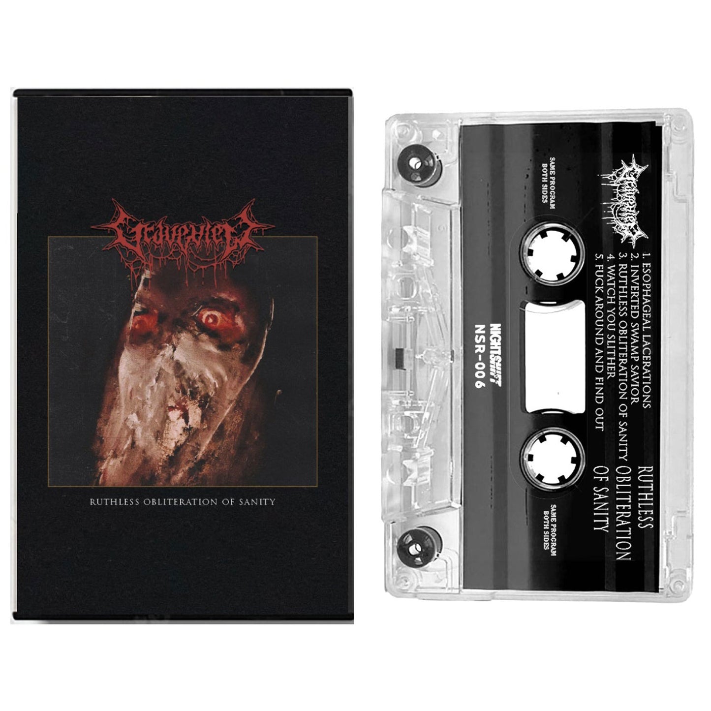 Graveview Ruthless Obliteration Of Sanity cassette (black Shell) Cassette Tape Front