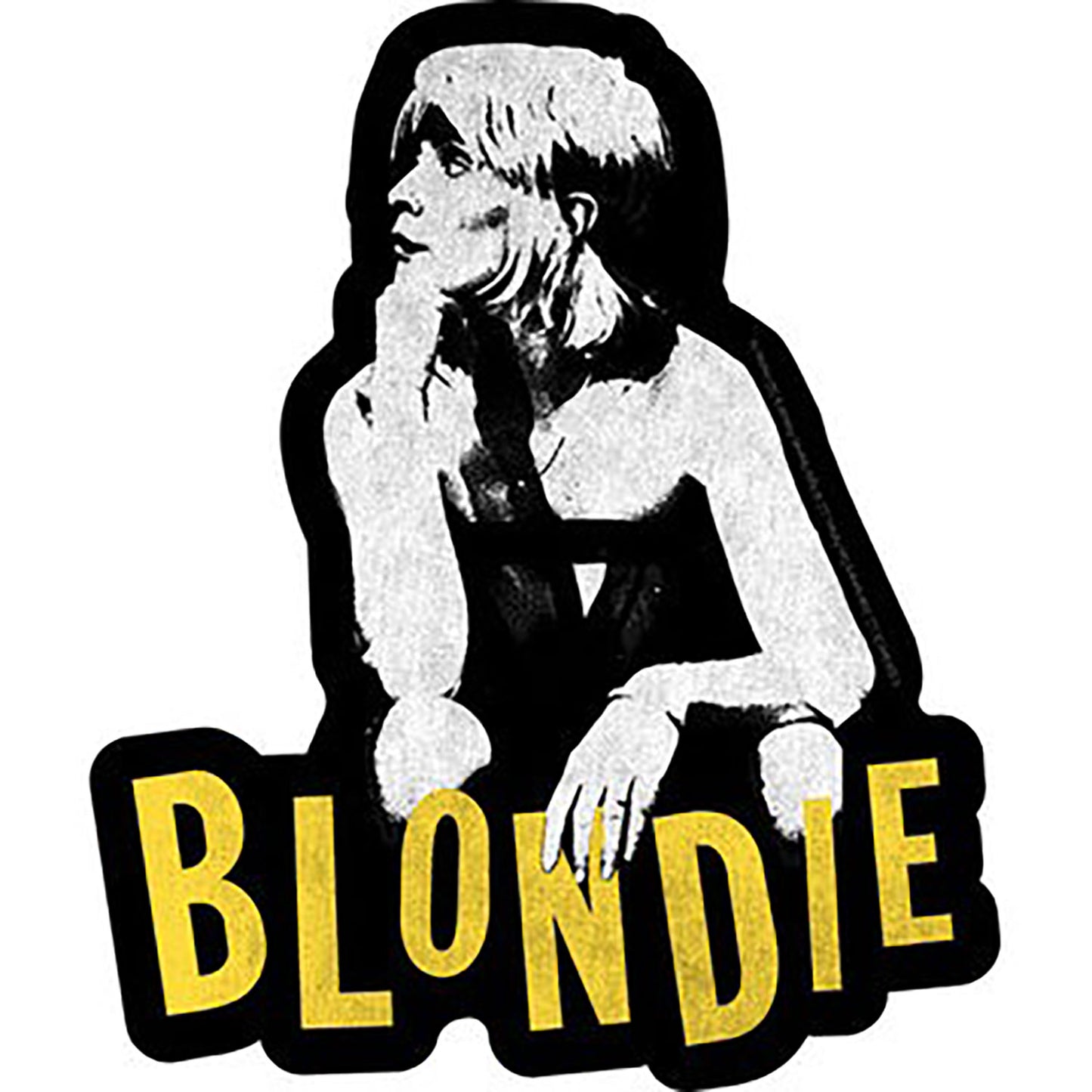 Blondie Stencil Poster Sticker Front