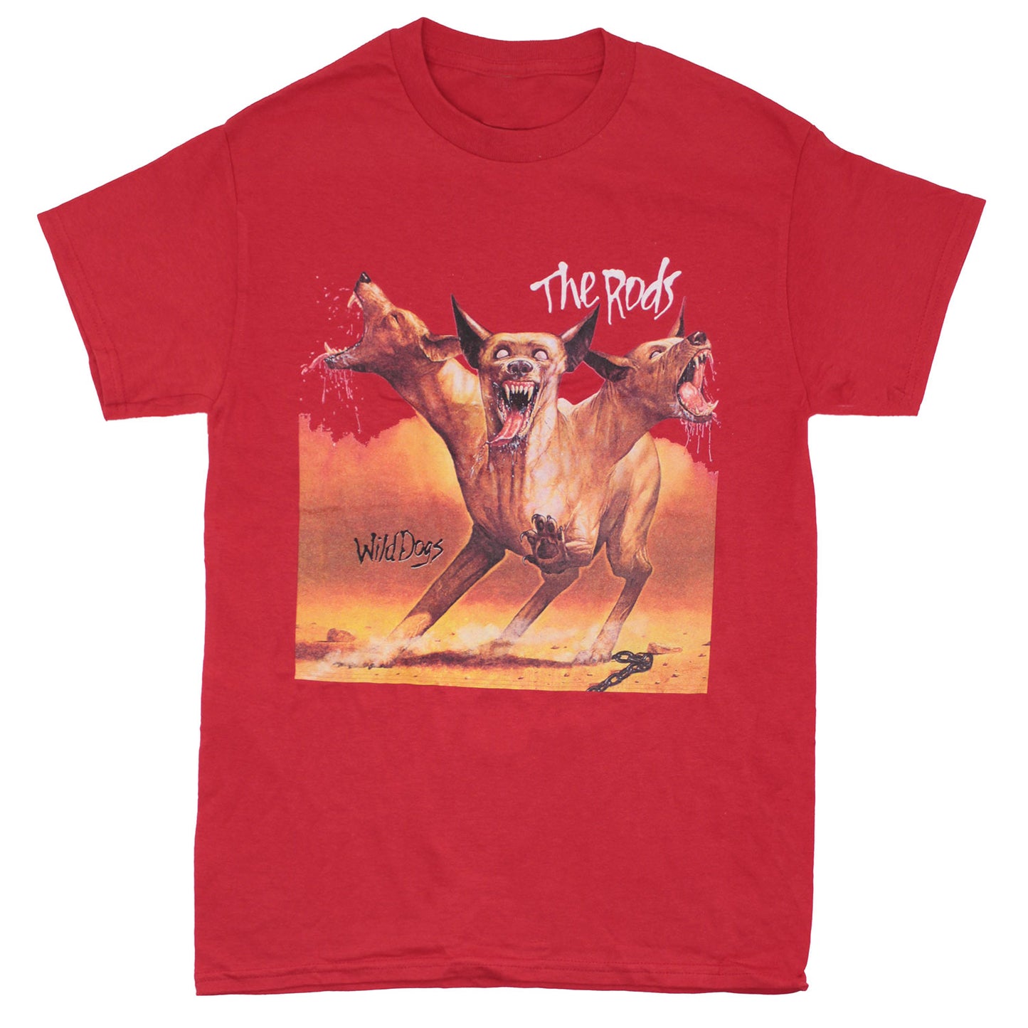 Rods Wild Dogs Red T-shirt Front