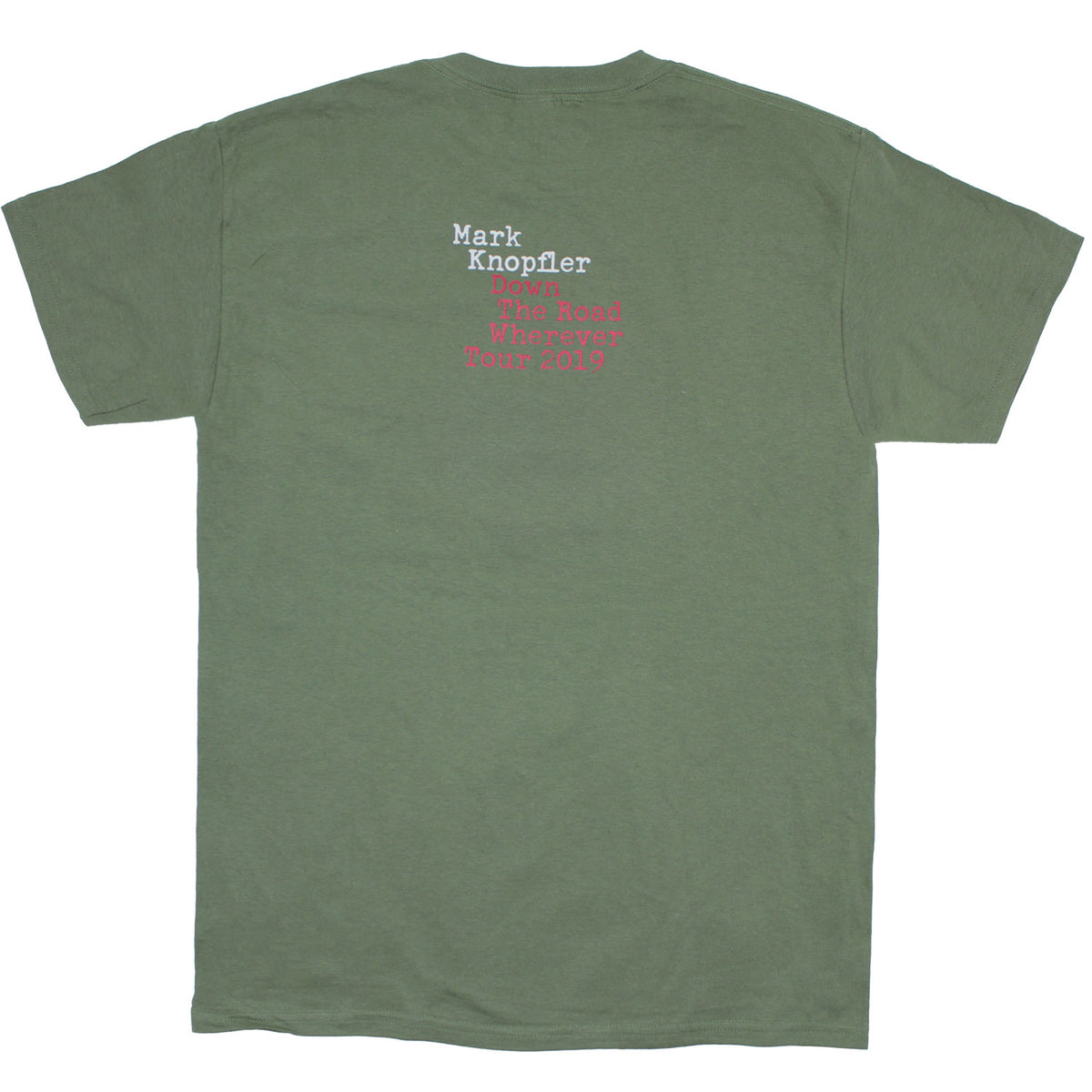 Mark Knopfler British Grove Studios Down The Road Wherever Tour 2019 T-shirt Back