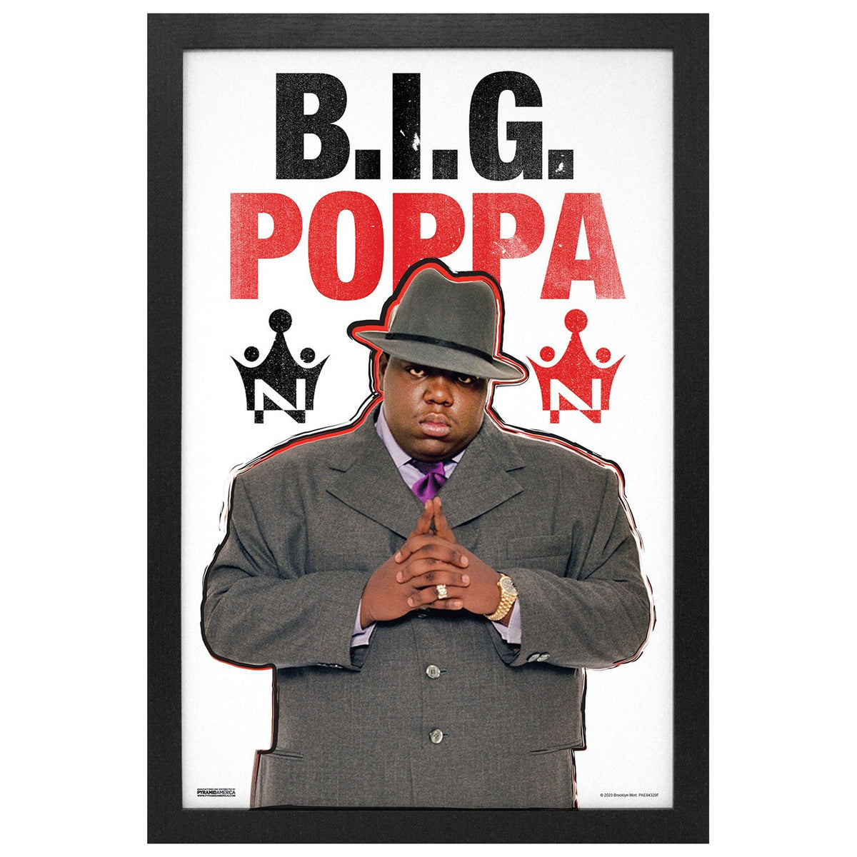 Notorious B.I.G. Big Poppa Framed Wall Art Front