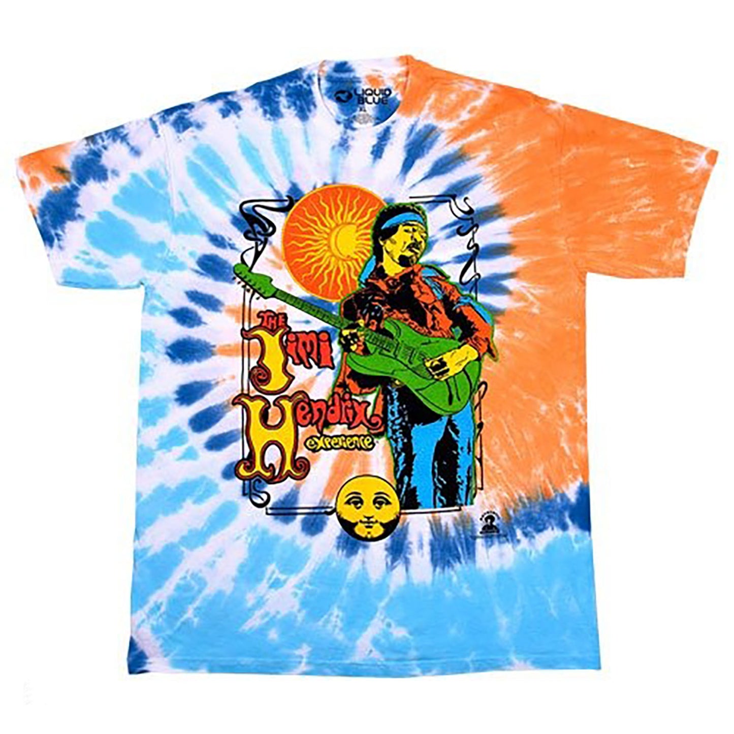 Jimi Hendrix Sun Moon Experience Tie Dye T-shirt Front