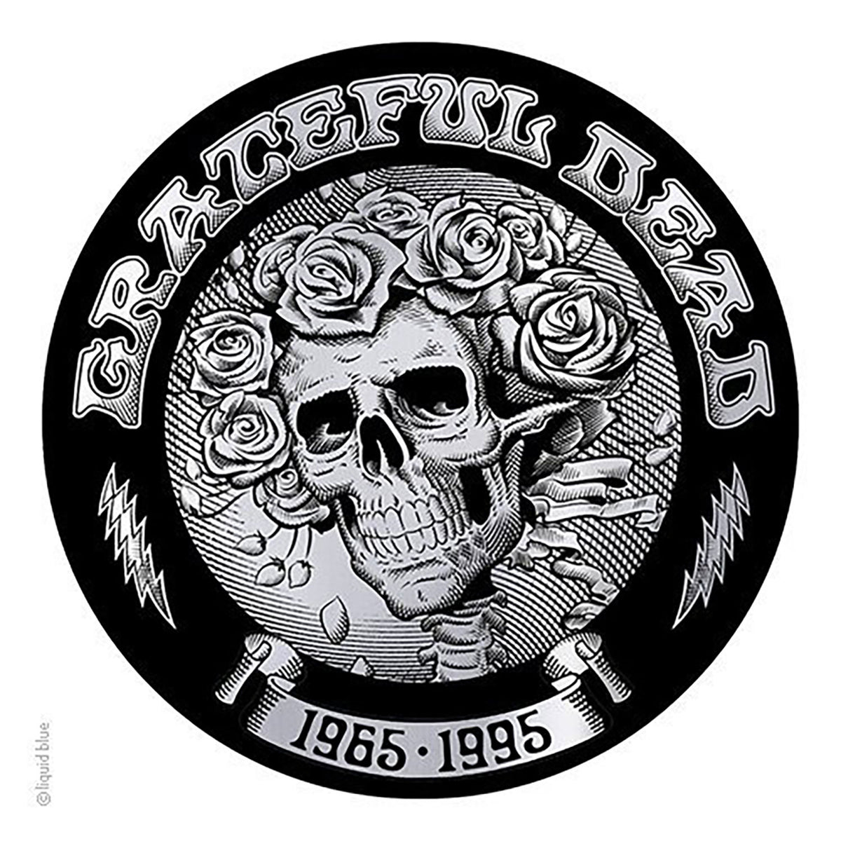 Grateful Dead Classic Bertha Chrome Sticker Front