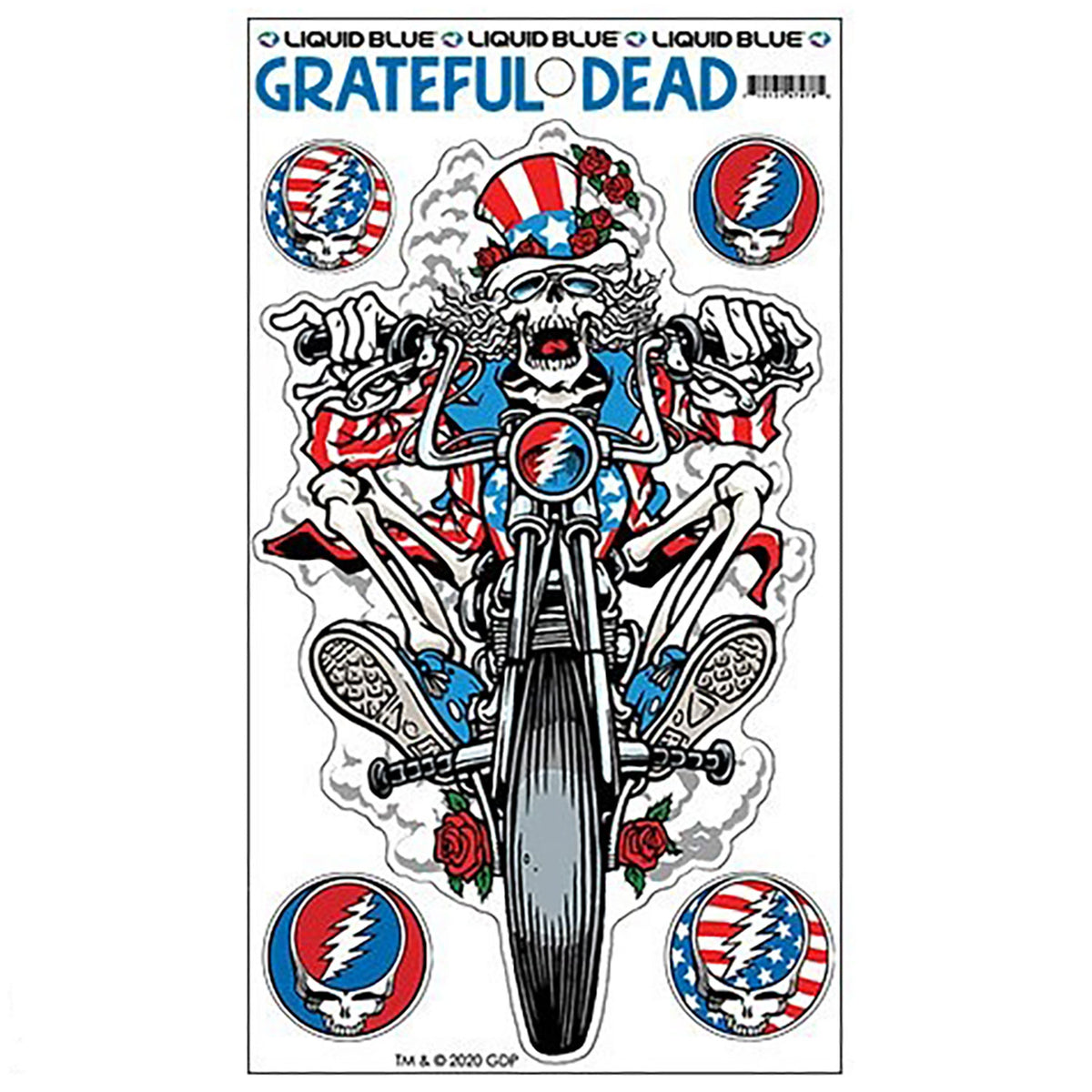 Grateful Dead Moto Sam Sticker Set Front