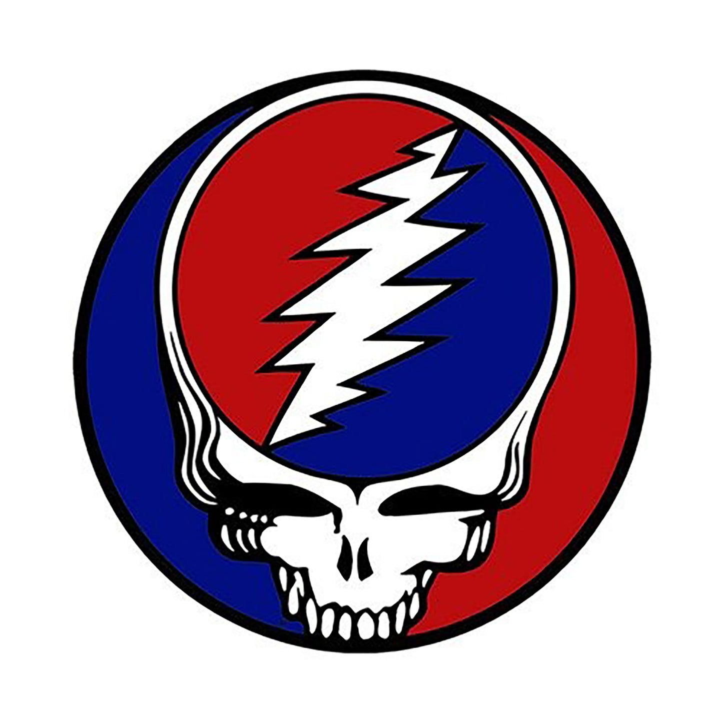 Grateful Dead Steal Your Face 4 Inch Mylar Sticker