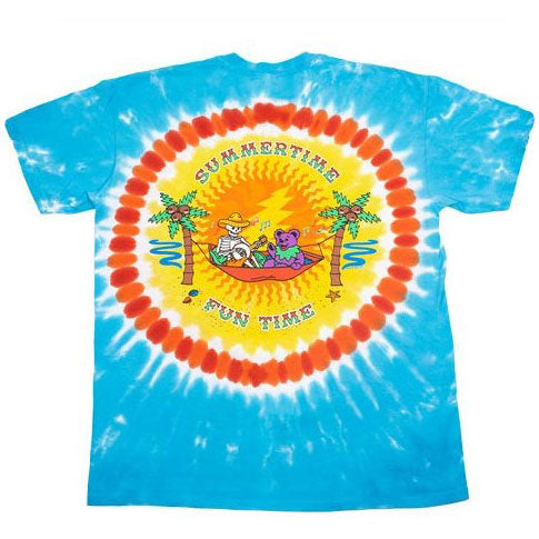 Grateful Dead Summer Time Fun Time Tie Dye T-shirt Back