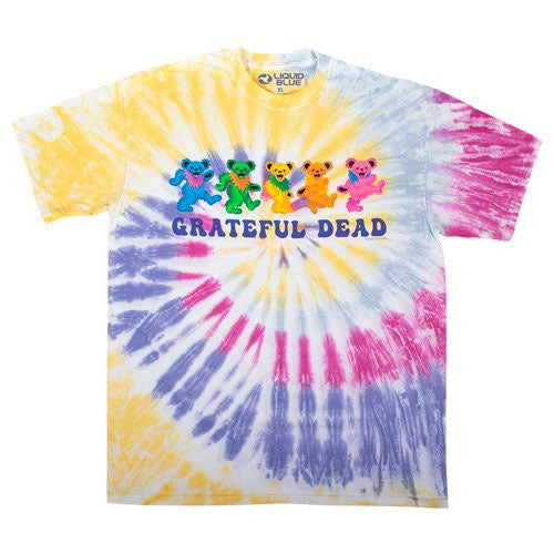 Grateful Dead Dancin Bears 3.0 Tie Dye T-shirt Front