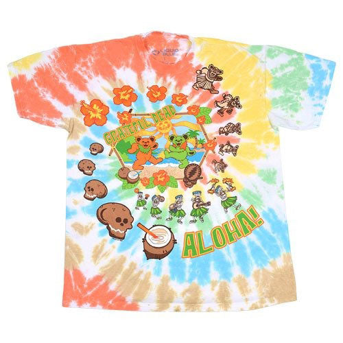 Grateful Dead Aloha Tie Dye T-shirt Front