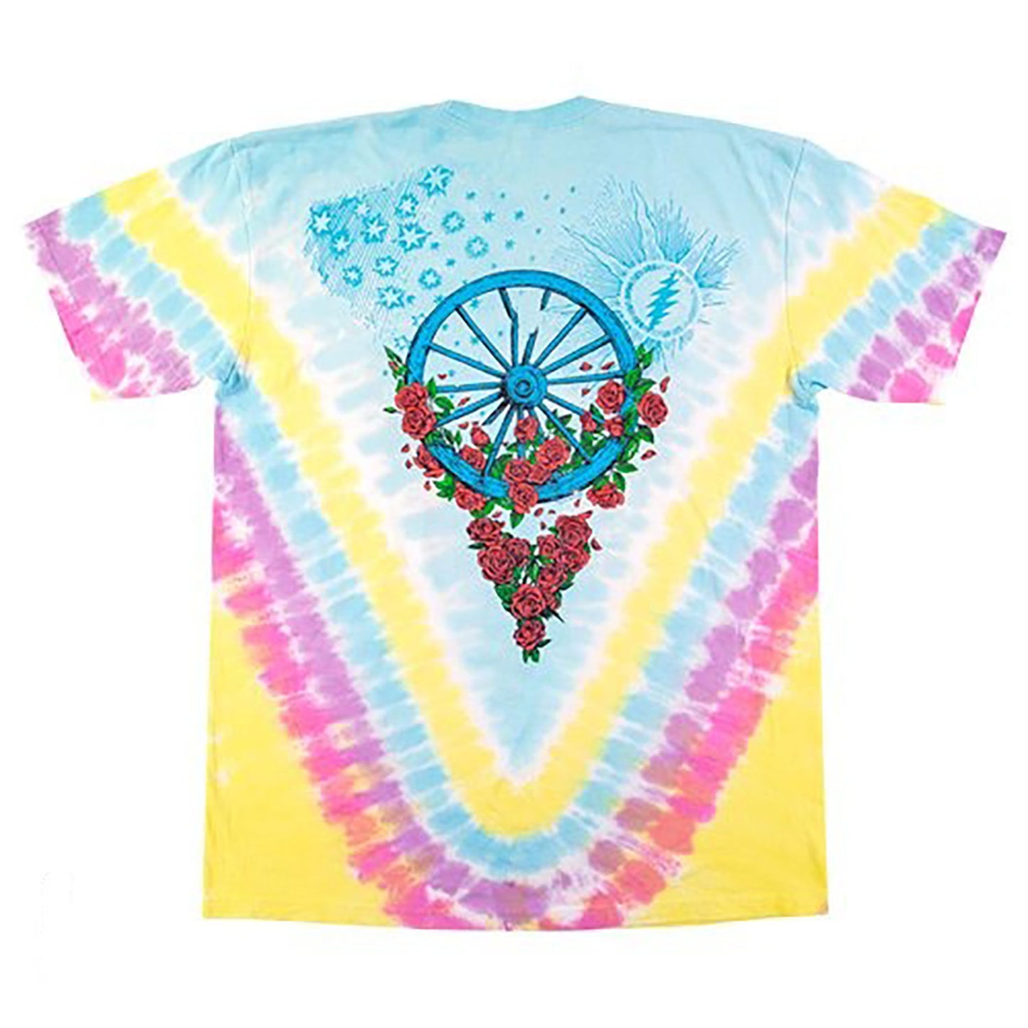 Grateful Dead Rose Garden Tie Dye T-shirt Back