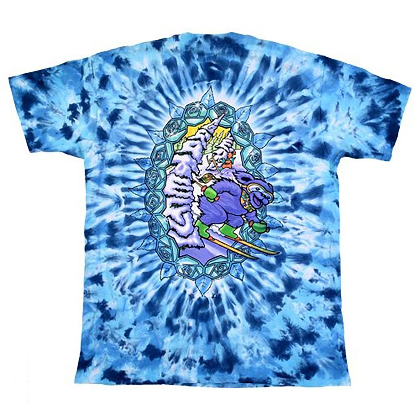 Grateful Dead Snowboard Tie Dye T-shirt Back