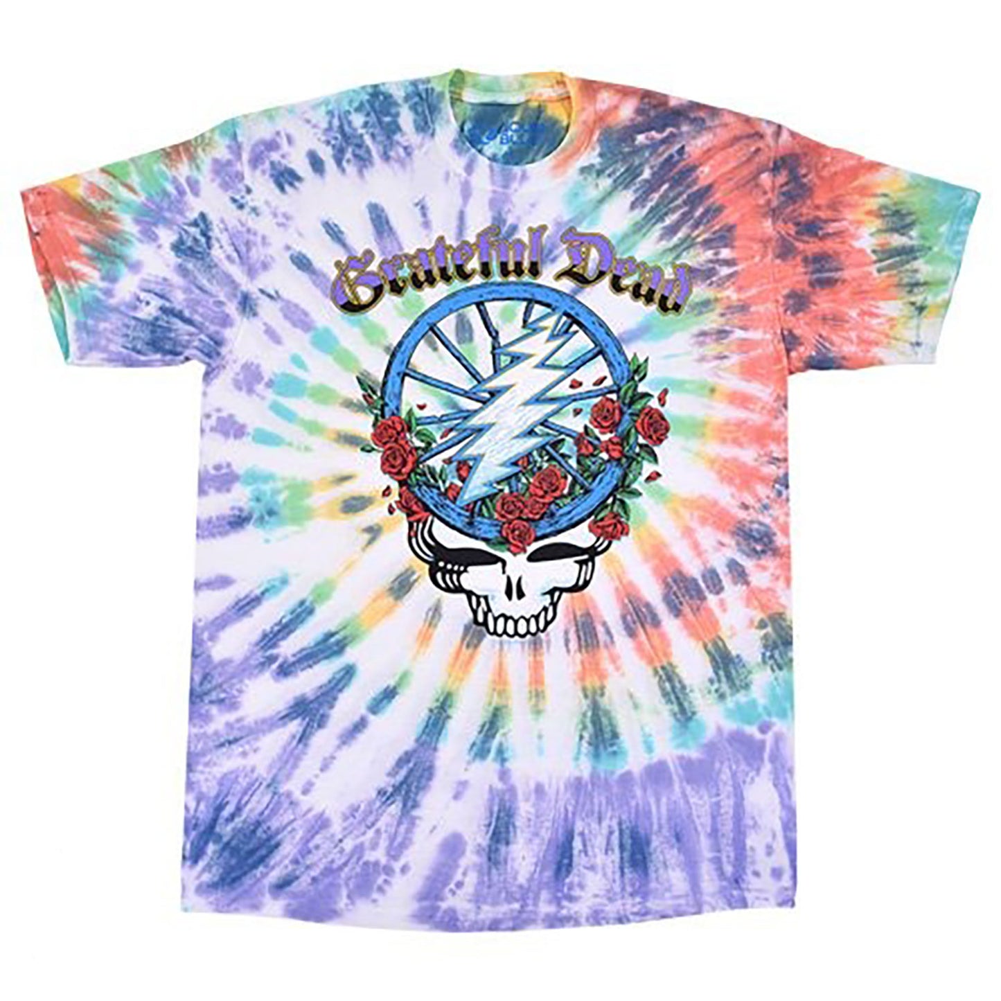 Grateful Dead Steal Your Wheel Tie Dye T-shirt Front