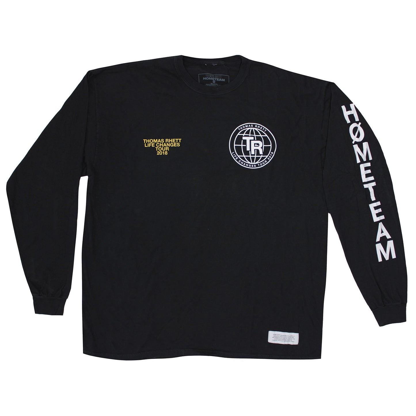 Thomas Rhett Life Changes Tour 2018 Hometeam Long Sleeve Front