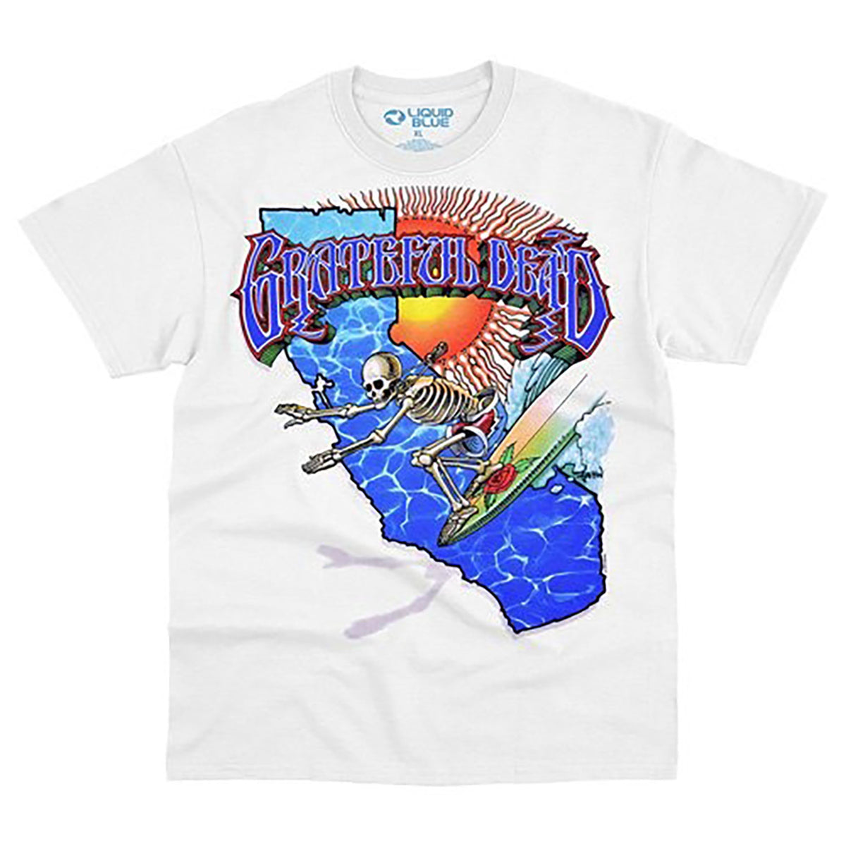 Grateful Dead California Surfer T-shirt Front