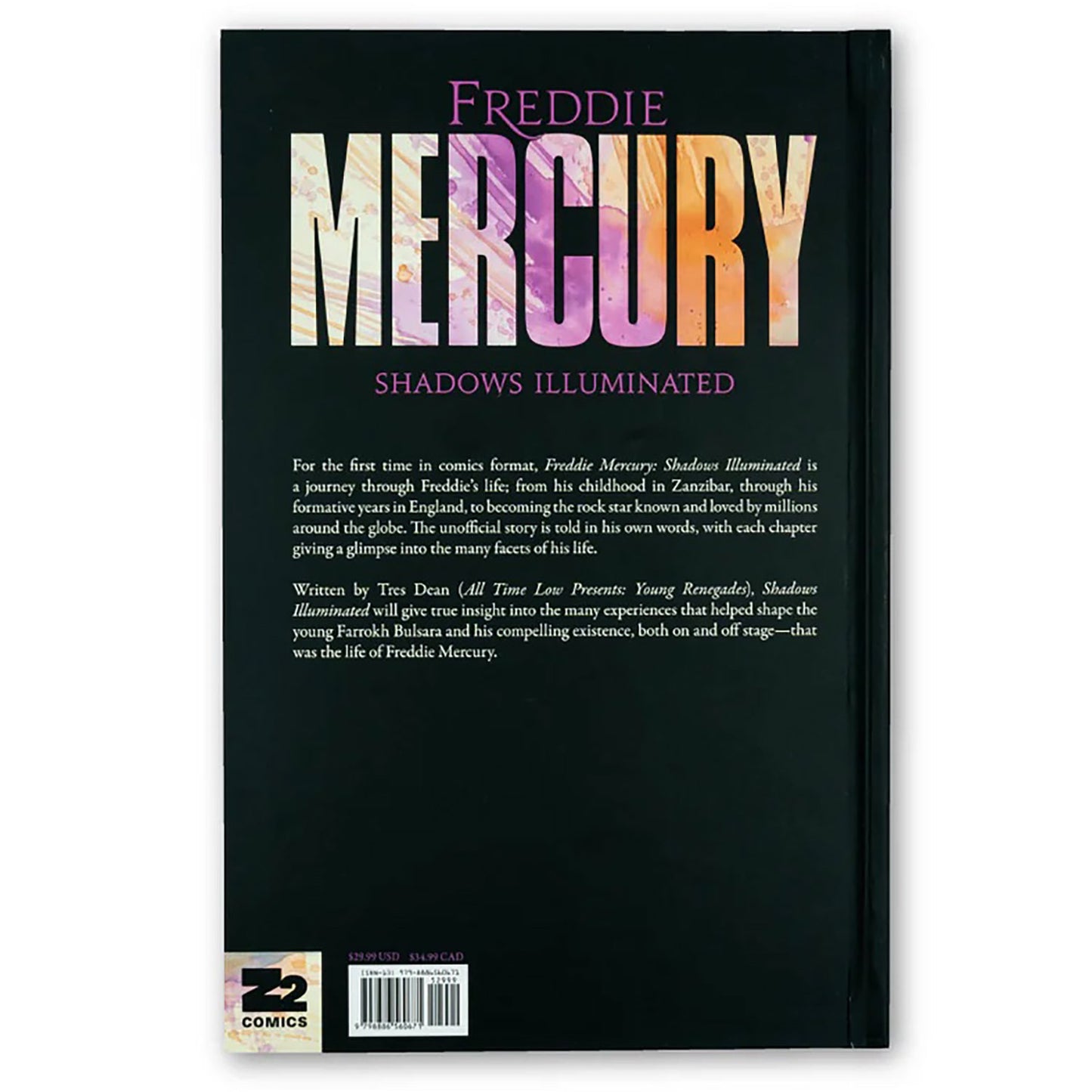Freddie Mercury Shadows Illuminated (Hardcover) Comic Book Back