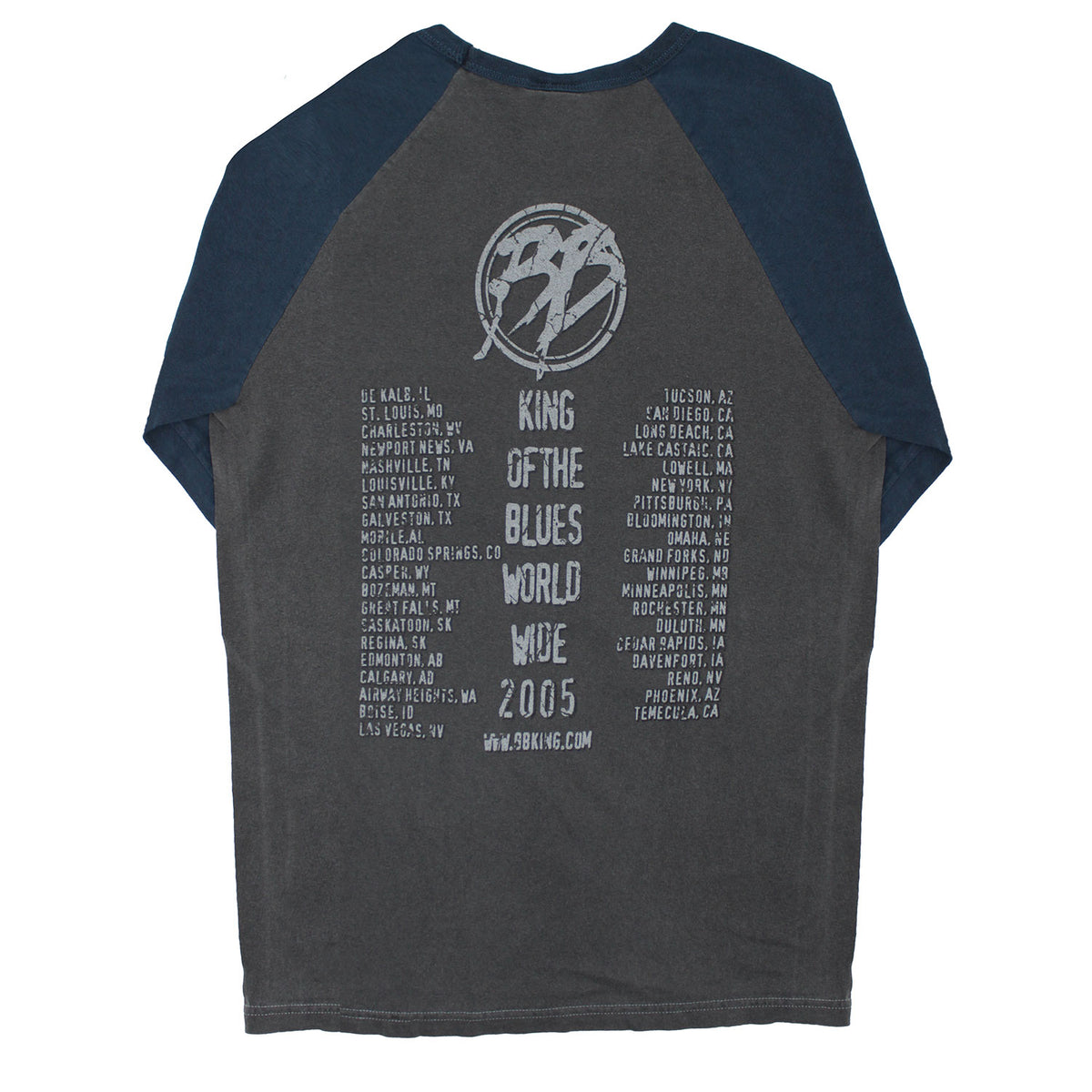 B.B. King King Of The Blues World Wide 2005 Baseball Jersey Back