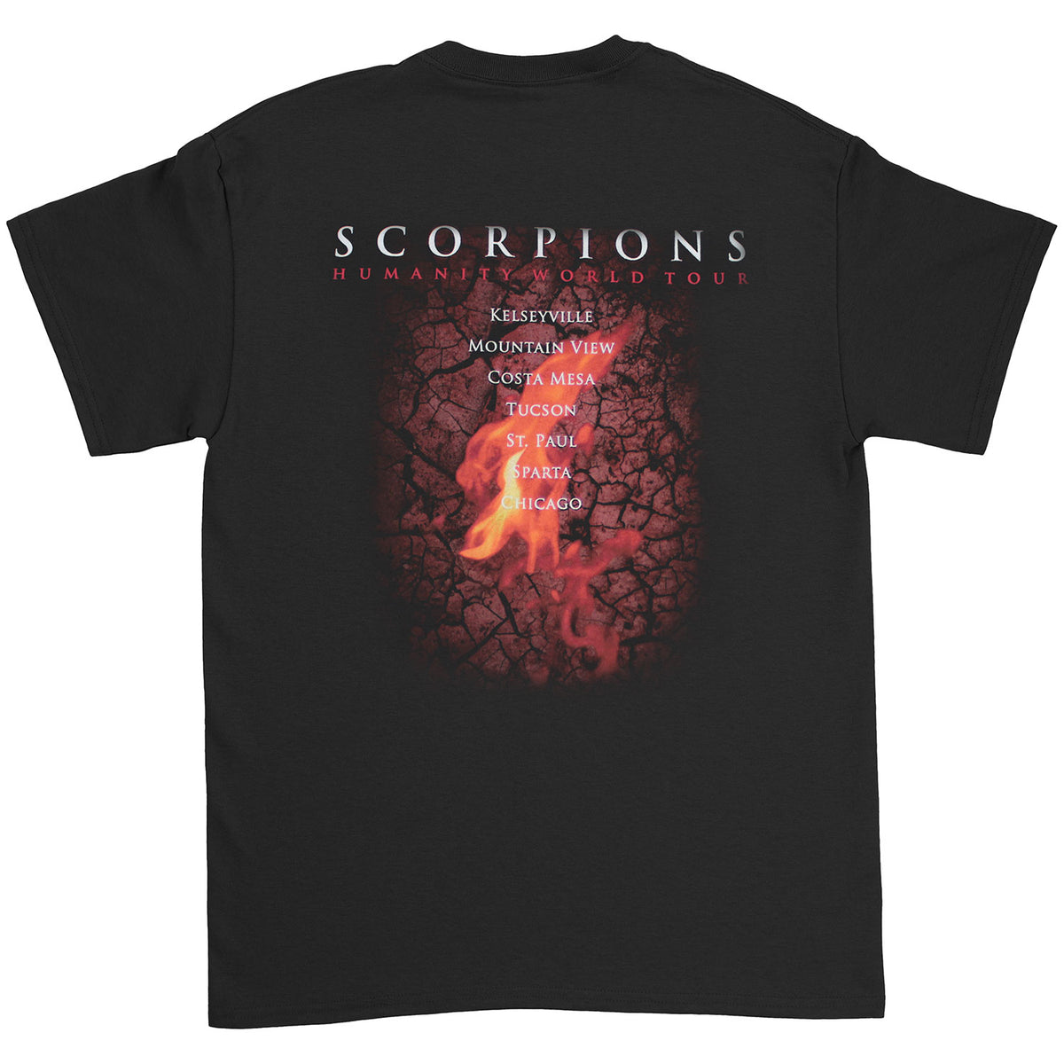 Scorpions Humanity Hour I World Tour T-shirt Back