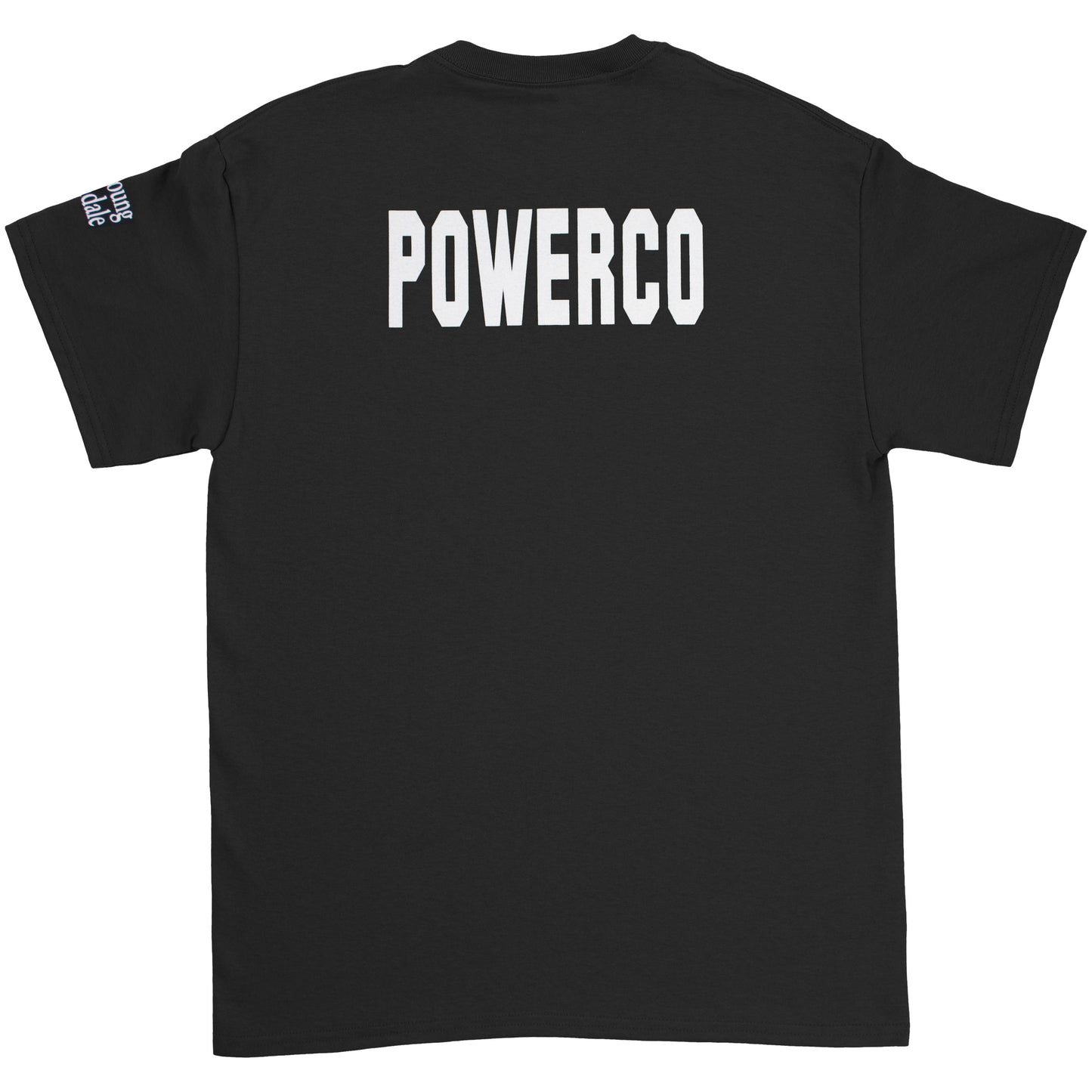 Neil Young POWERCO Hands Across the Sea Rebuilding Your World Slim Fit T-shirt Back