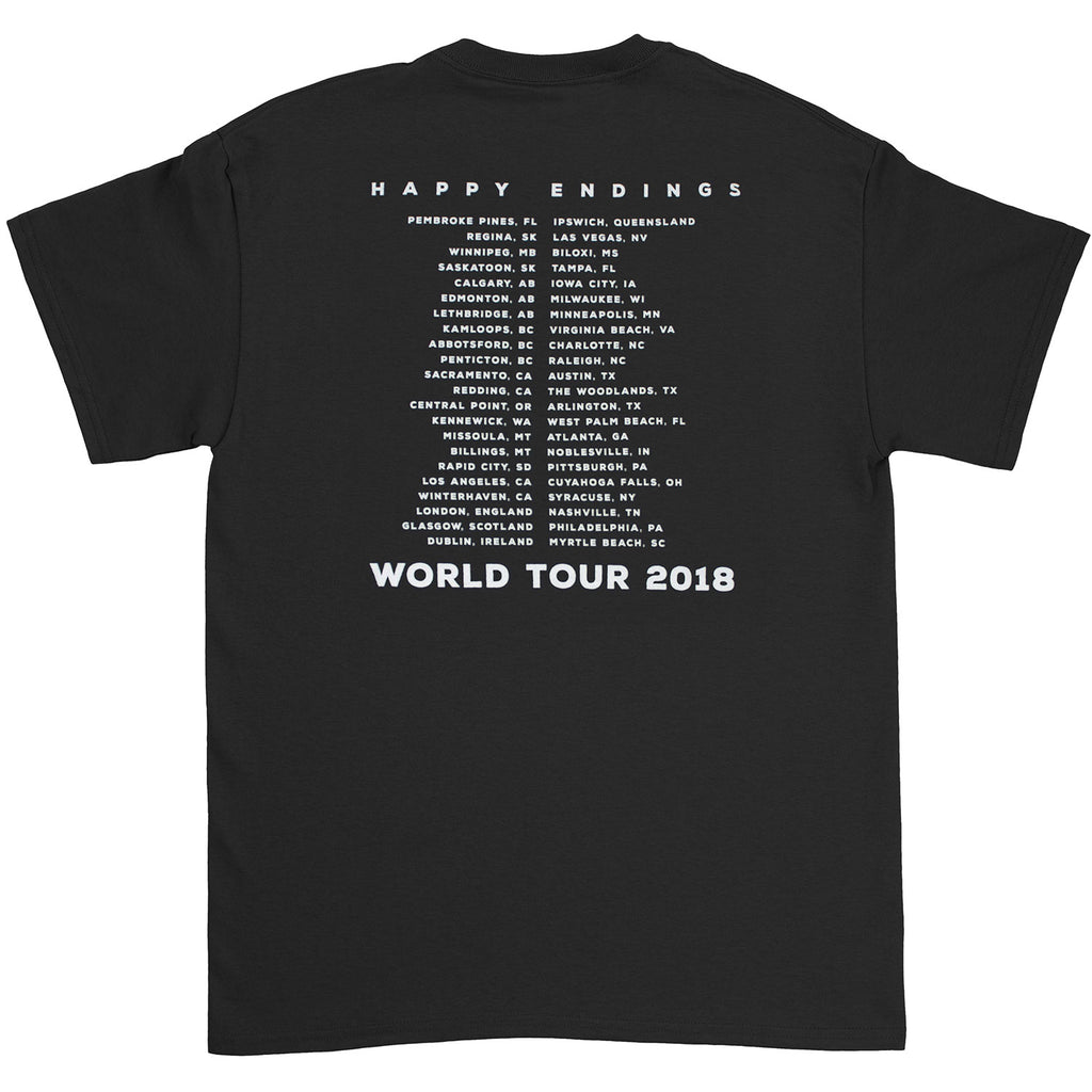 Old Dominion Happy Endings World Tour 2018 Slim Fit T-shirt