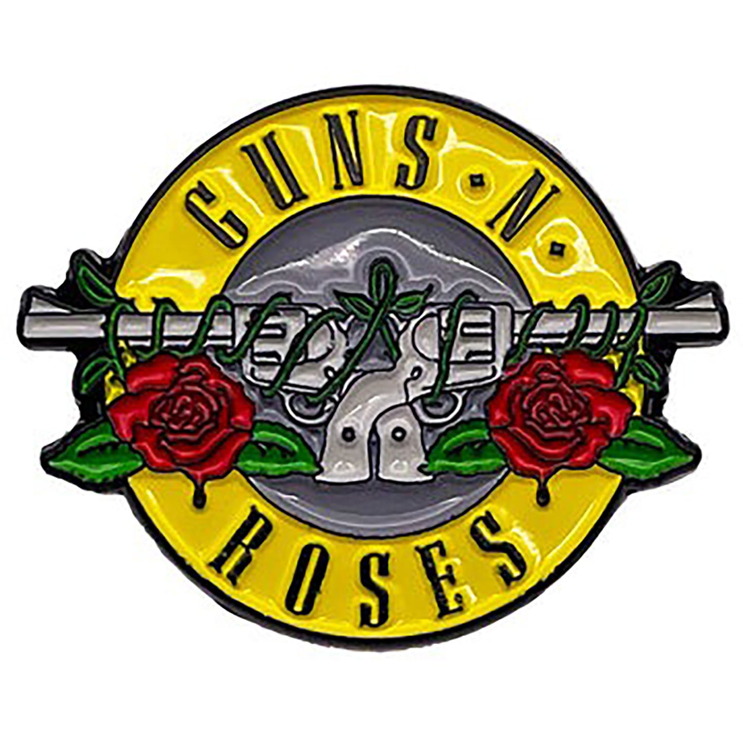 Guns N Roses Bullet Pewter Pin Badge Back
