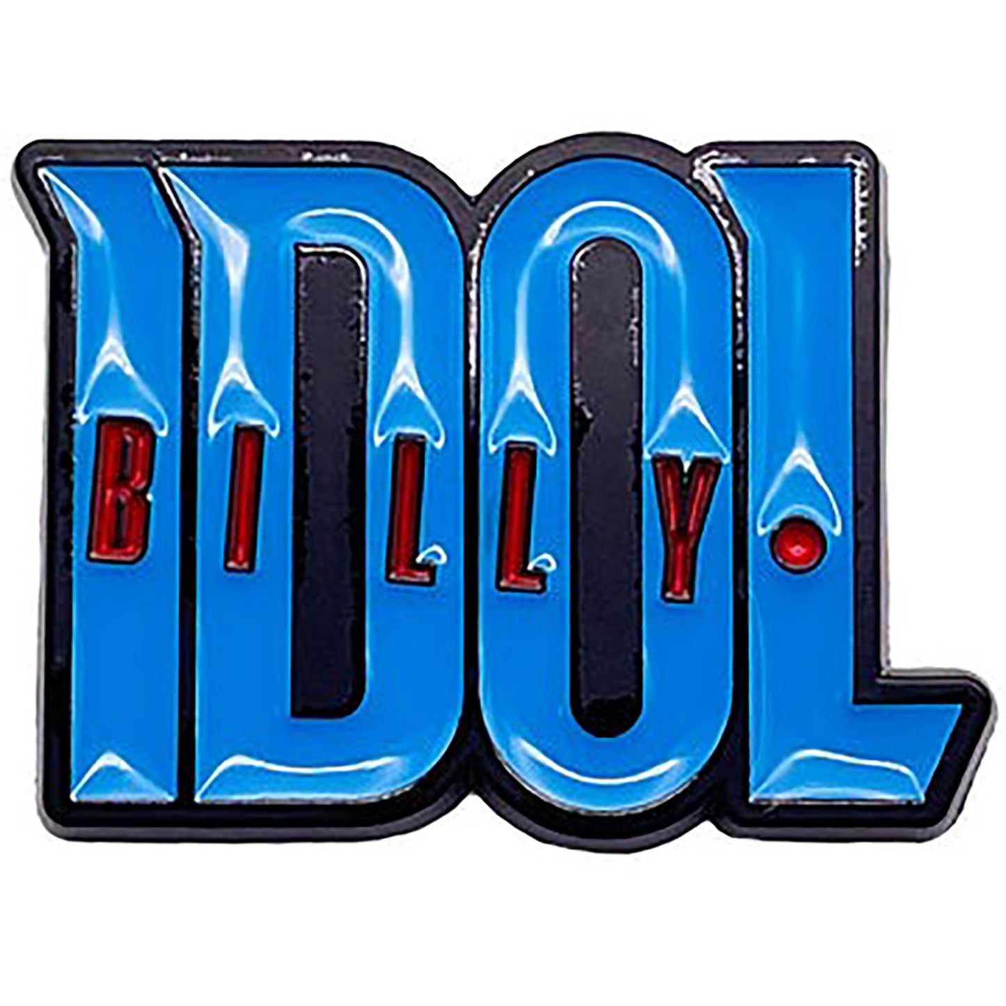Billy Idol Logo Pewter Pin Badge Back