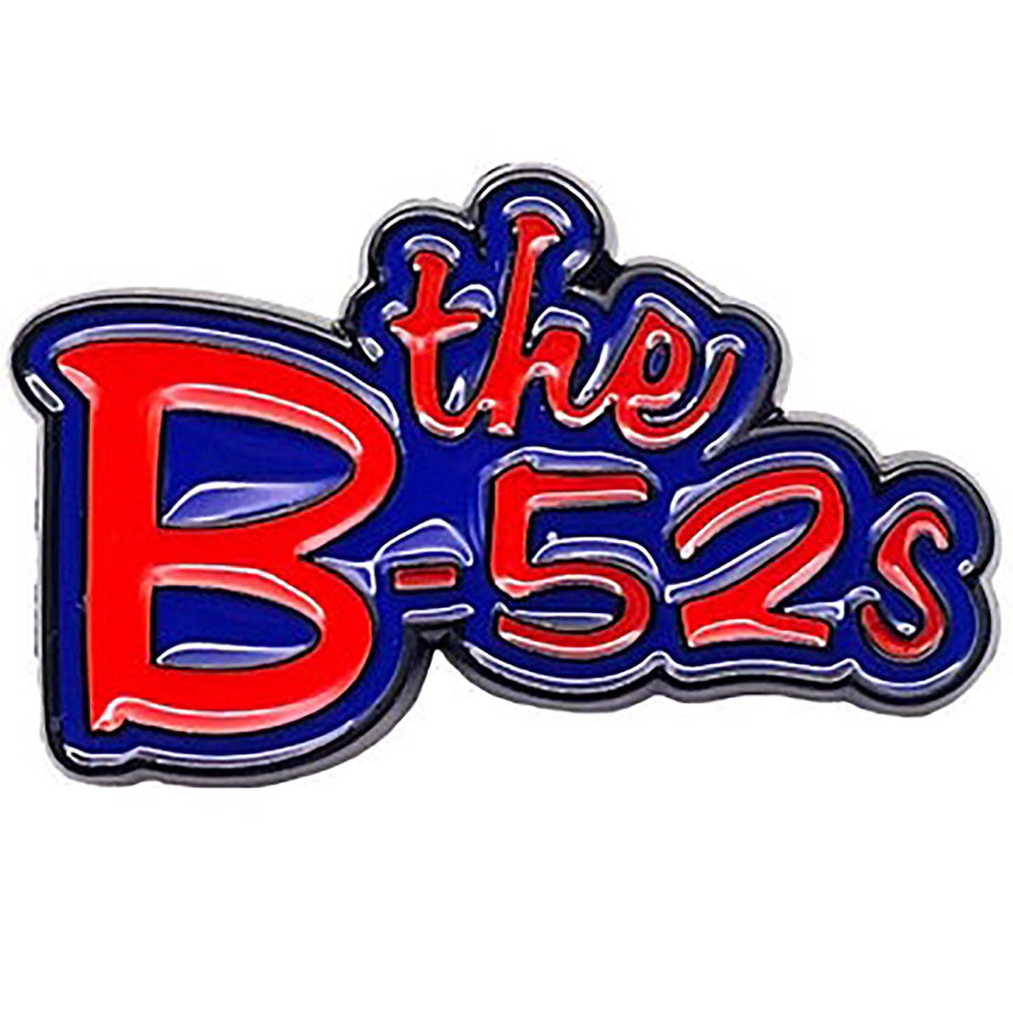 The B-52s Logo Pewter Pin Badge Back