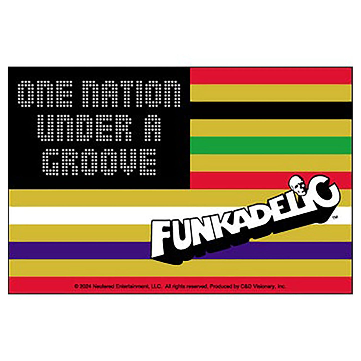 George Clinton & Parliament Funkadelic George Clinton One Nation Sticker Front