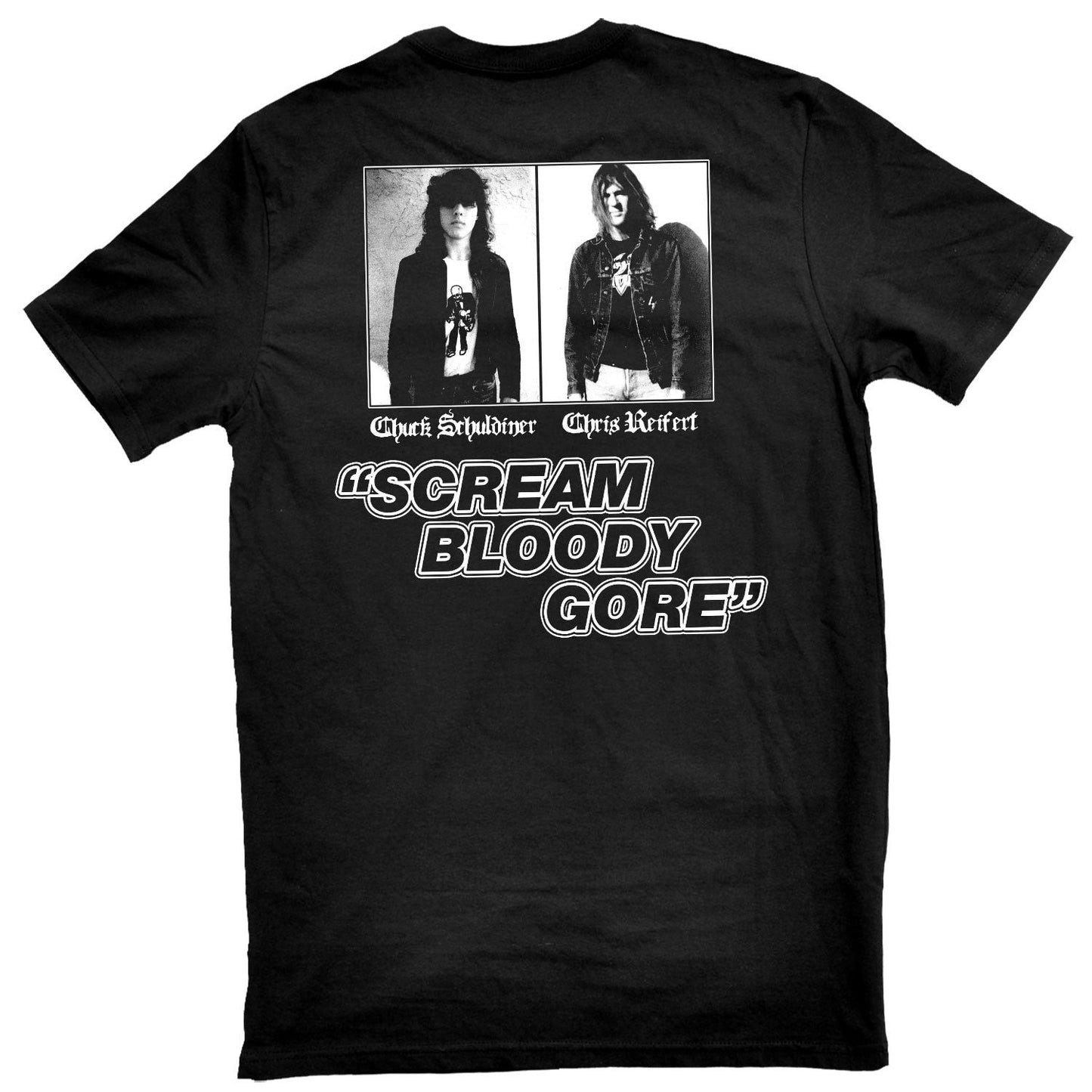 Death Scream Bloody Gore Throwback T-shirt Back
