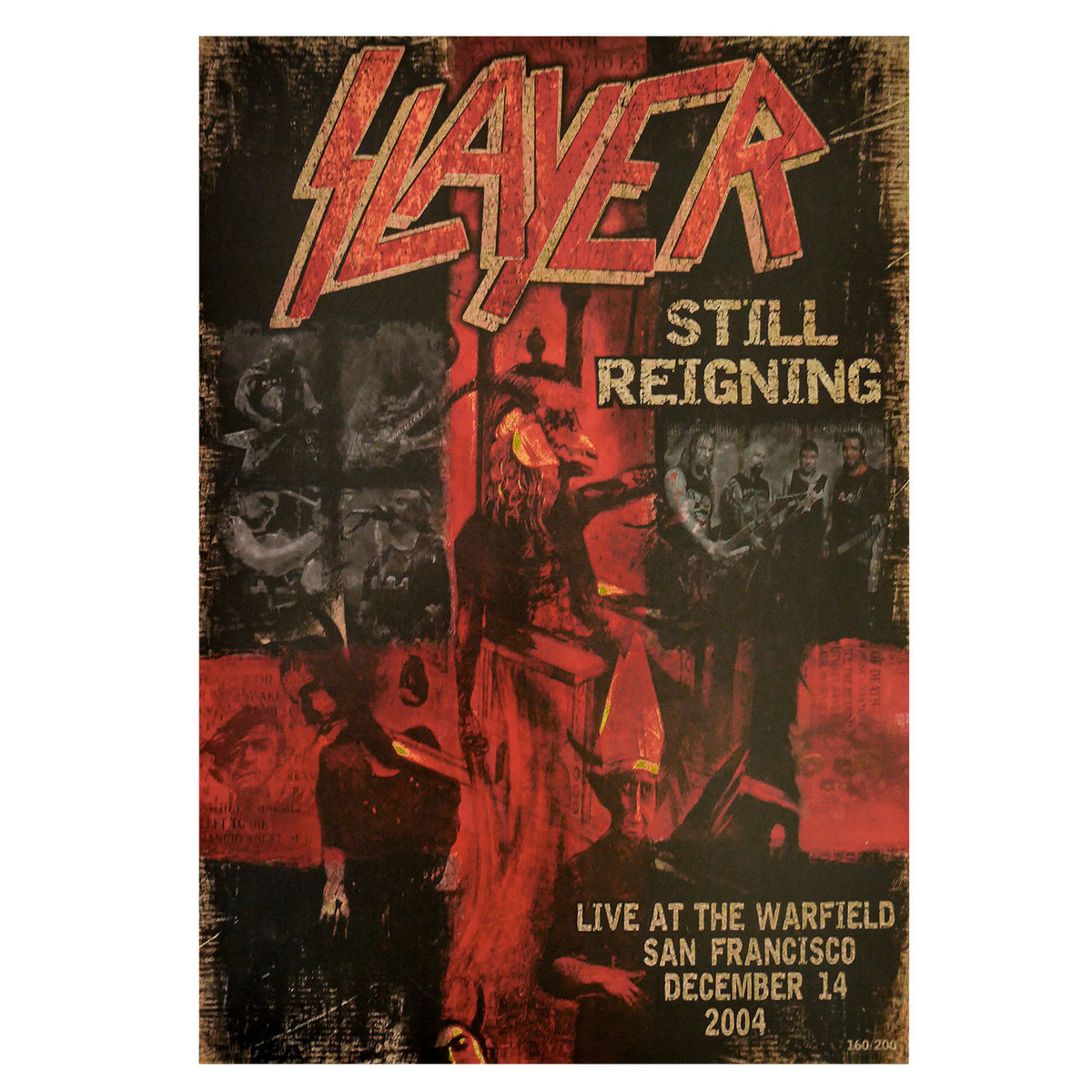 Slayer Still Reigning San Francisco Concert Promo Poster Front