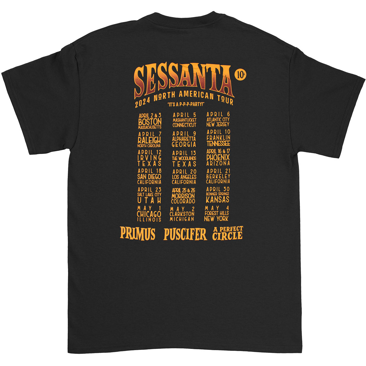 Sessanta Three Headed Tour Tee T-shirt Back