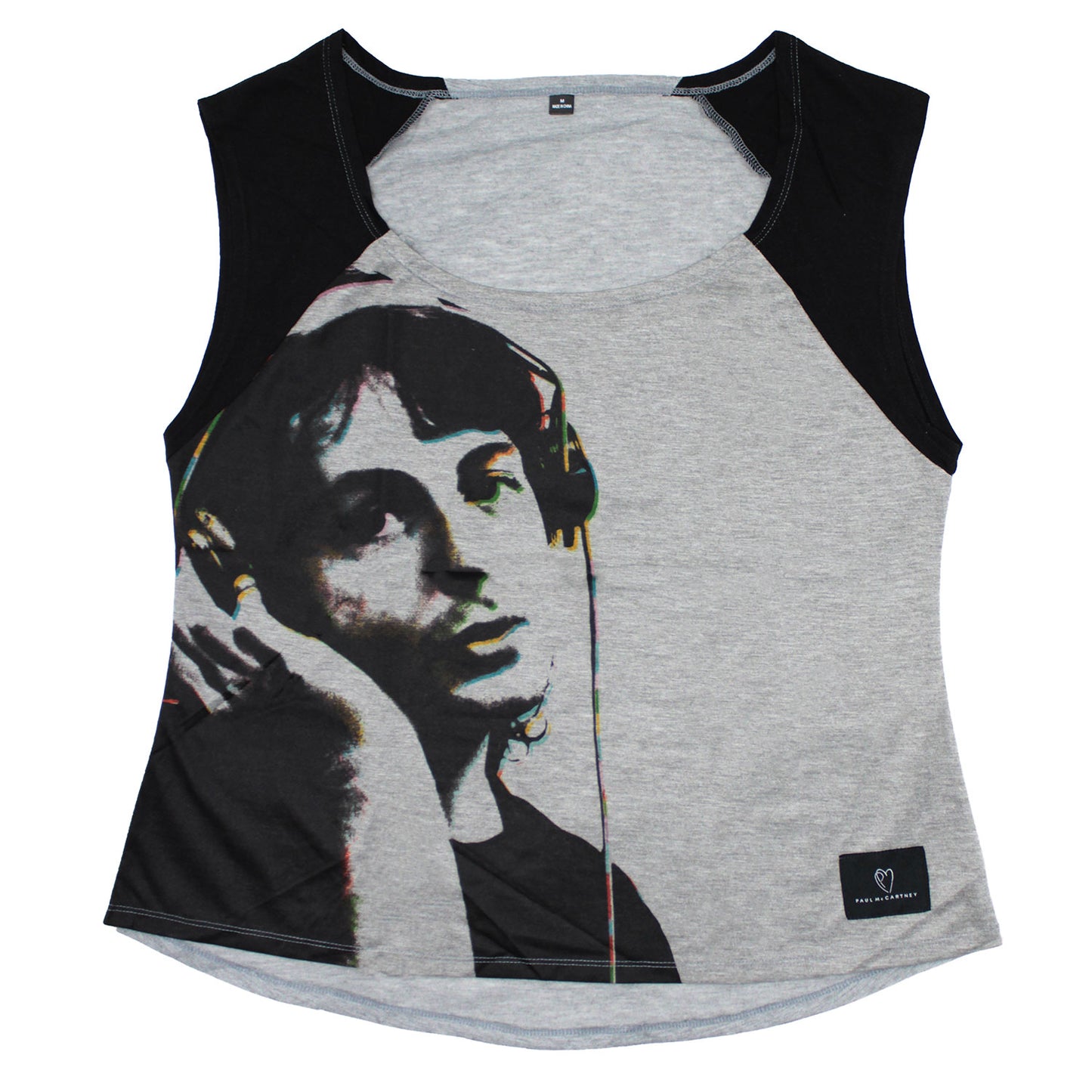 Paul Mccartney Jumbo Headphone Sleeveless (Fits Like A Large) Junior Top Front