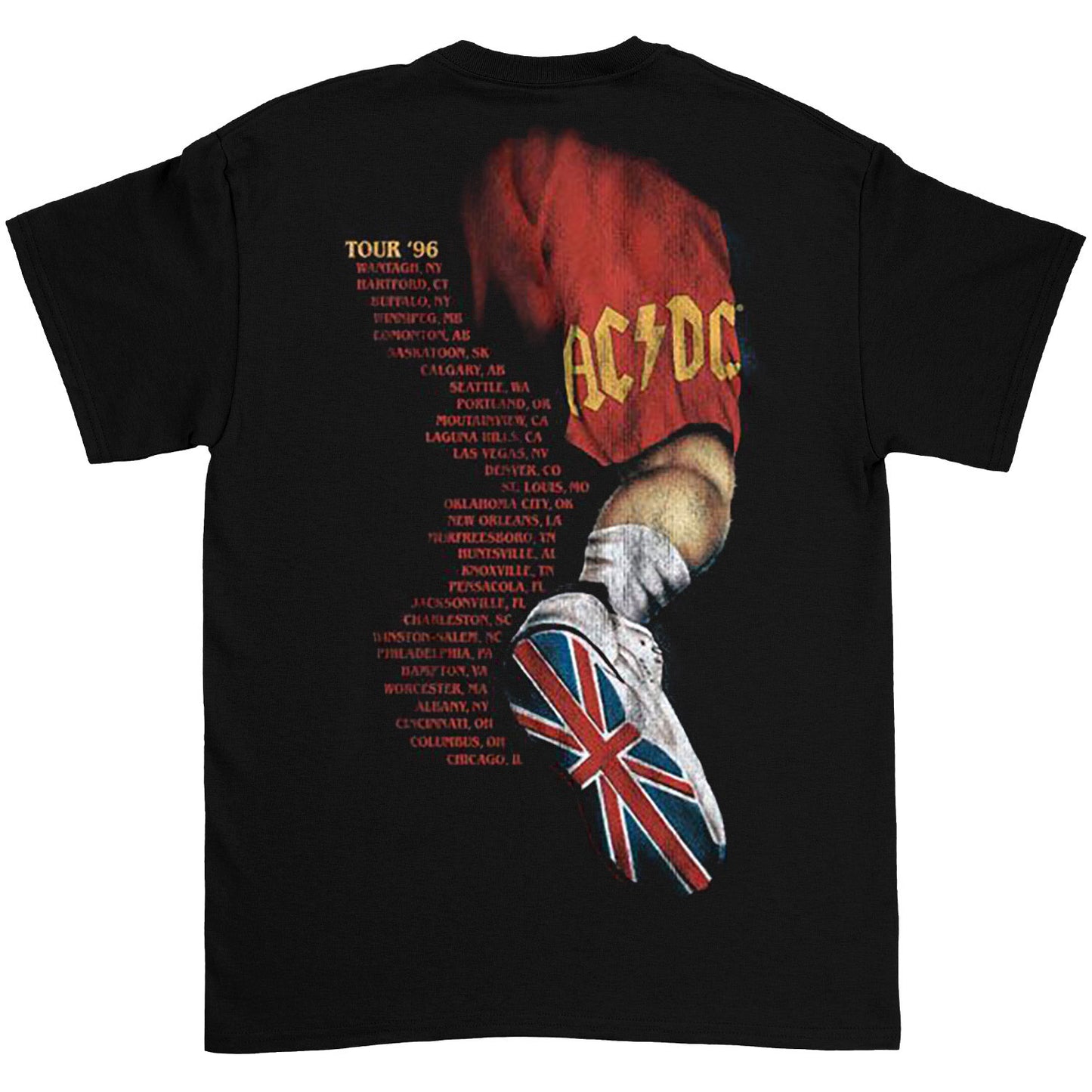 AC/DC Tour 96 T-shirt Back