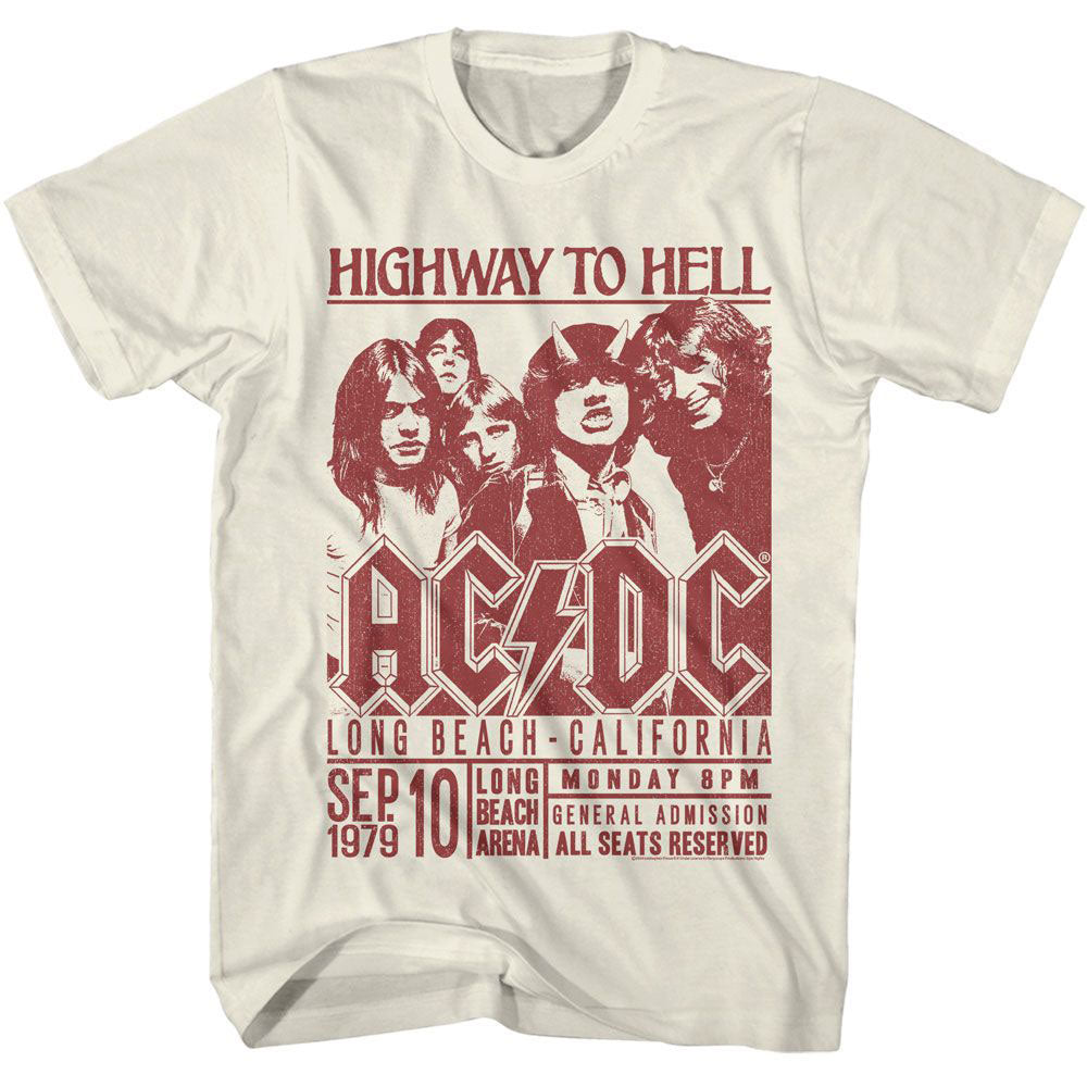 AC/DC Long Beach Ca T-shirt Front