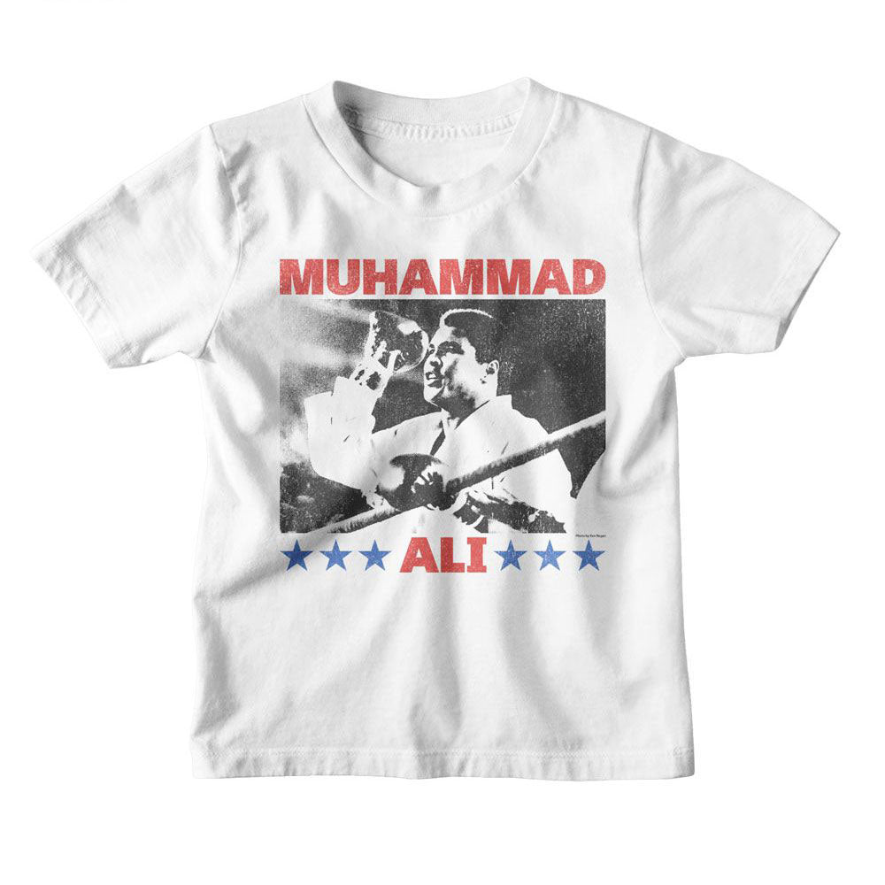 Muhammad Ali Raising Fist Kids Childrens T-shirt Front