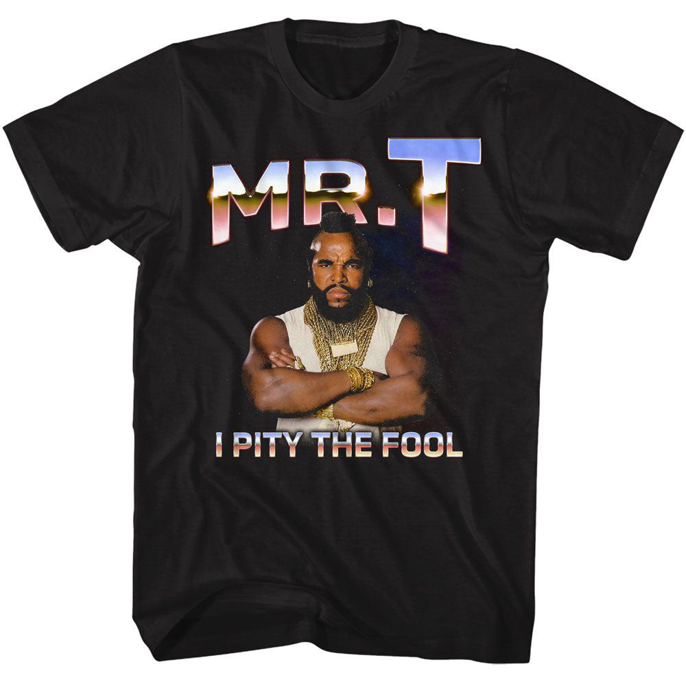 Mr. T Mr T Metallic T-shirt Front