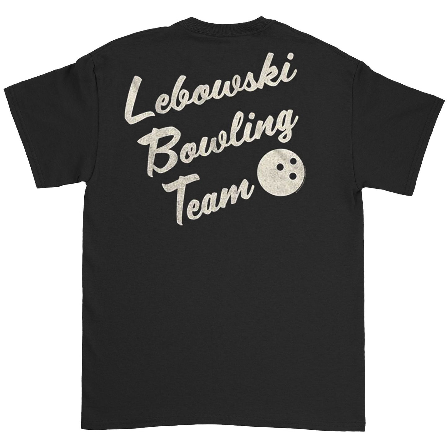 Big Lebowski Bowling Team Front And Back T-shirt Back