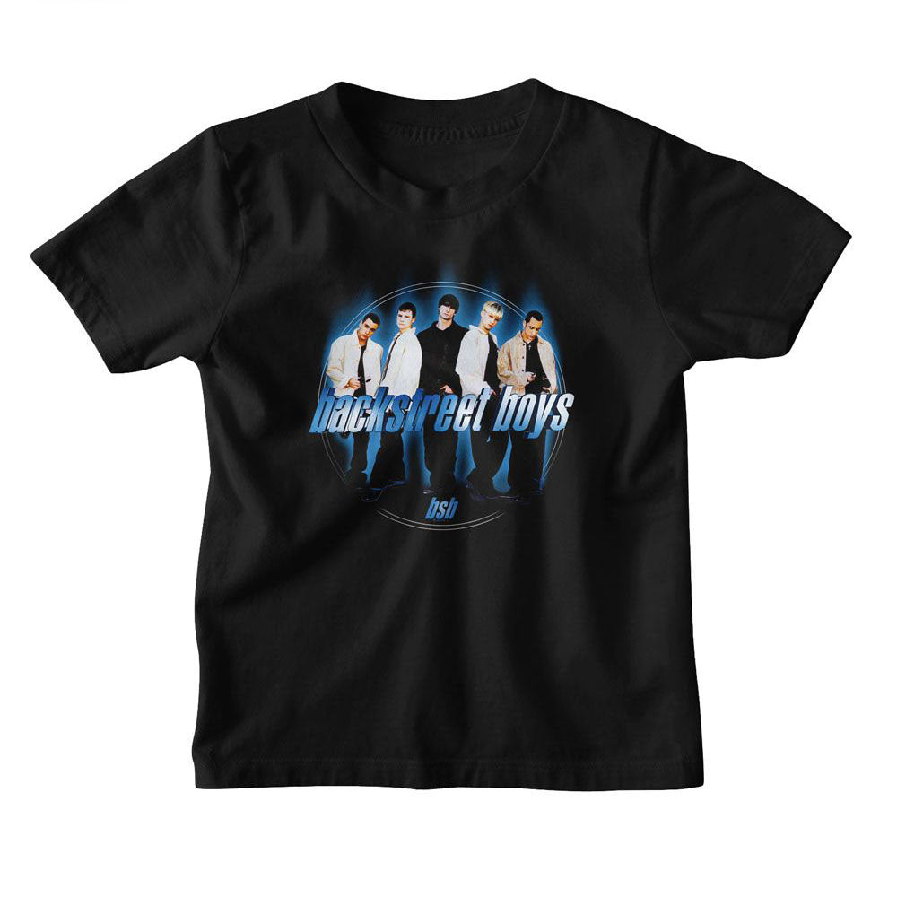 Backstreet Boys Bsb Blue Circle Kids Childrens T-shirt Front