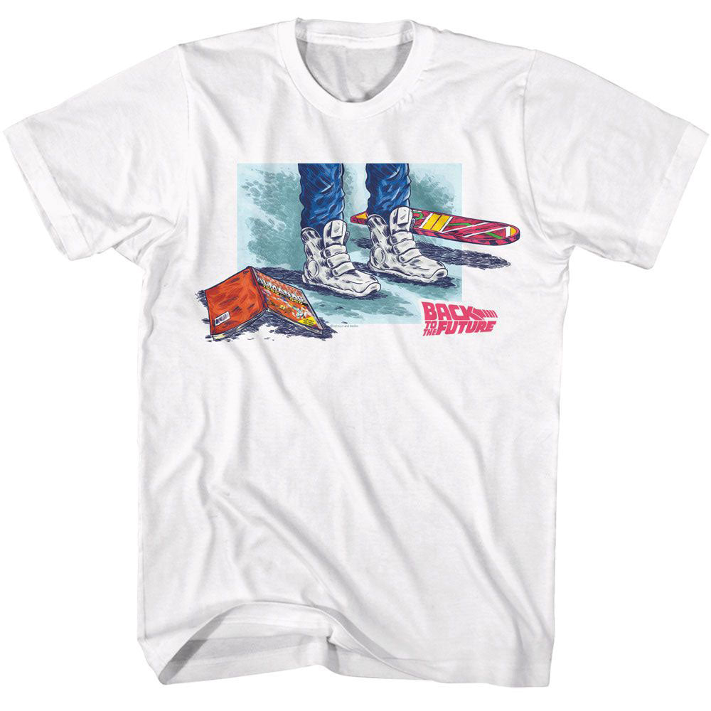 Back To The Future Bttf Shoes Comic Hoverboard T-shirt Front