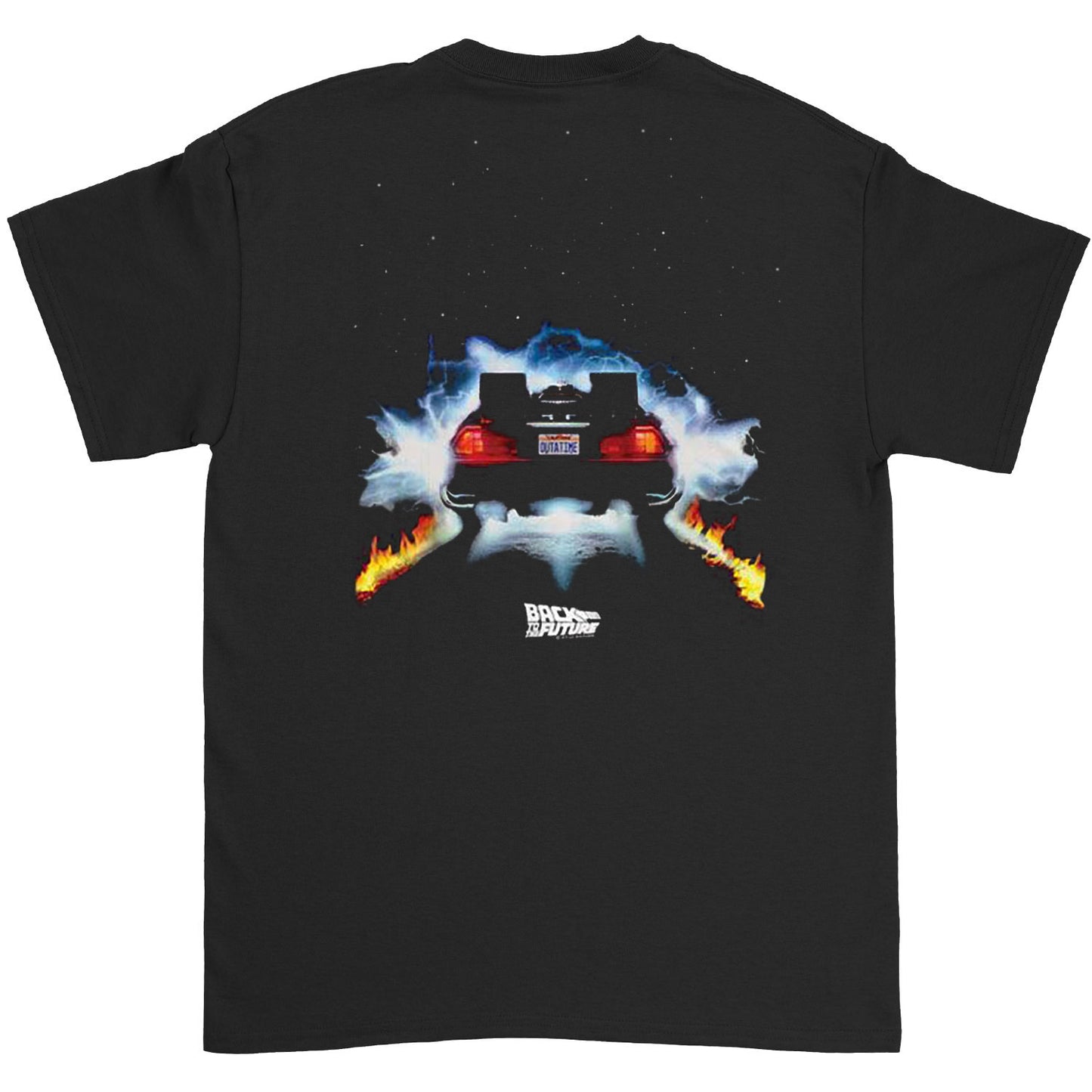 Back To The Future Bttf Roads Front And Back 2 T-shirt Back