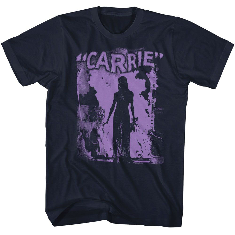 Carrie Purple Flame T-shirt Front
