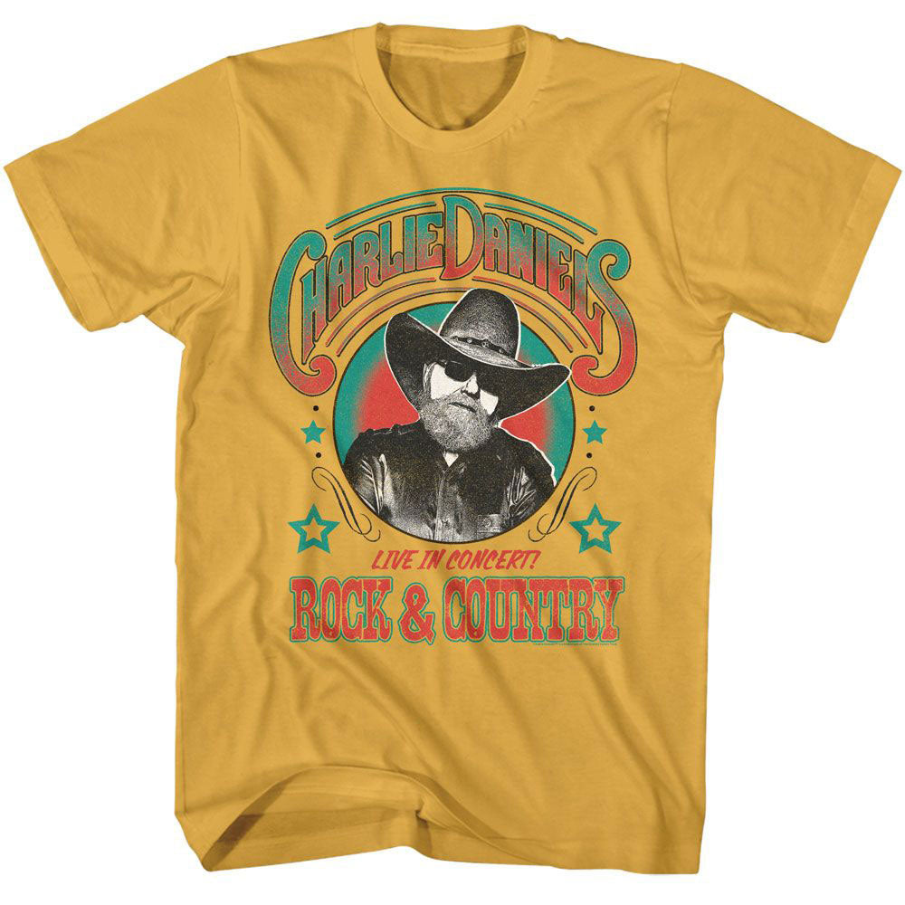 Charlie Daniels Band Cdb Rock And Country T-shirt Front