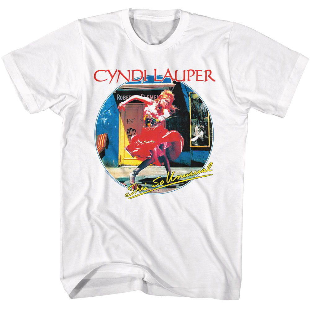 Cyndi Lauper Shes So Unusual T-shirt Front